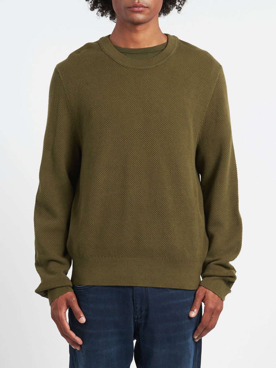 Rag & Bone - Washed Dexter Crew in Forest Green – gravitypope