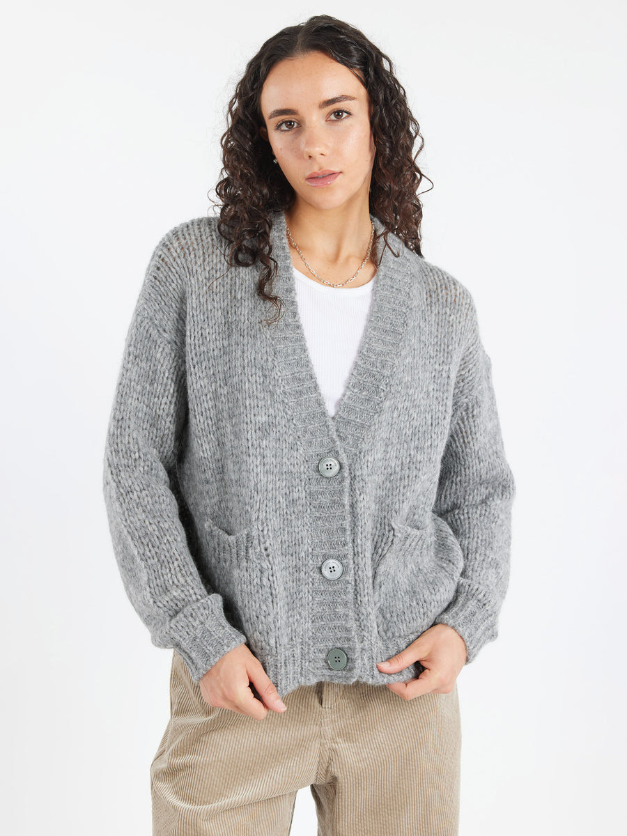 Roberto Collina - Alpaca Cardigan in Grigio – gravitypope