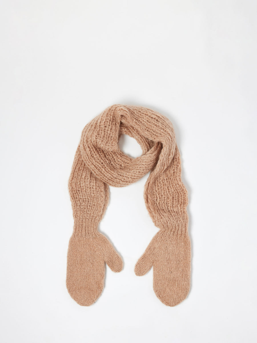 最終価格　rosa mosa MITTONS SCARF COMBO MITTENS SCARF Combo + Hand-knit Scarf + Rust Red – rosa mosa