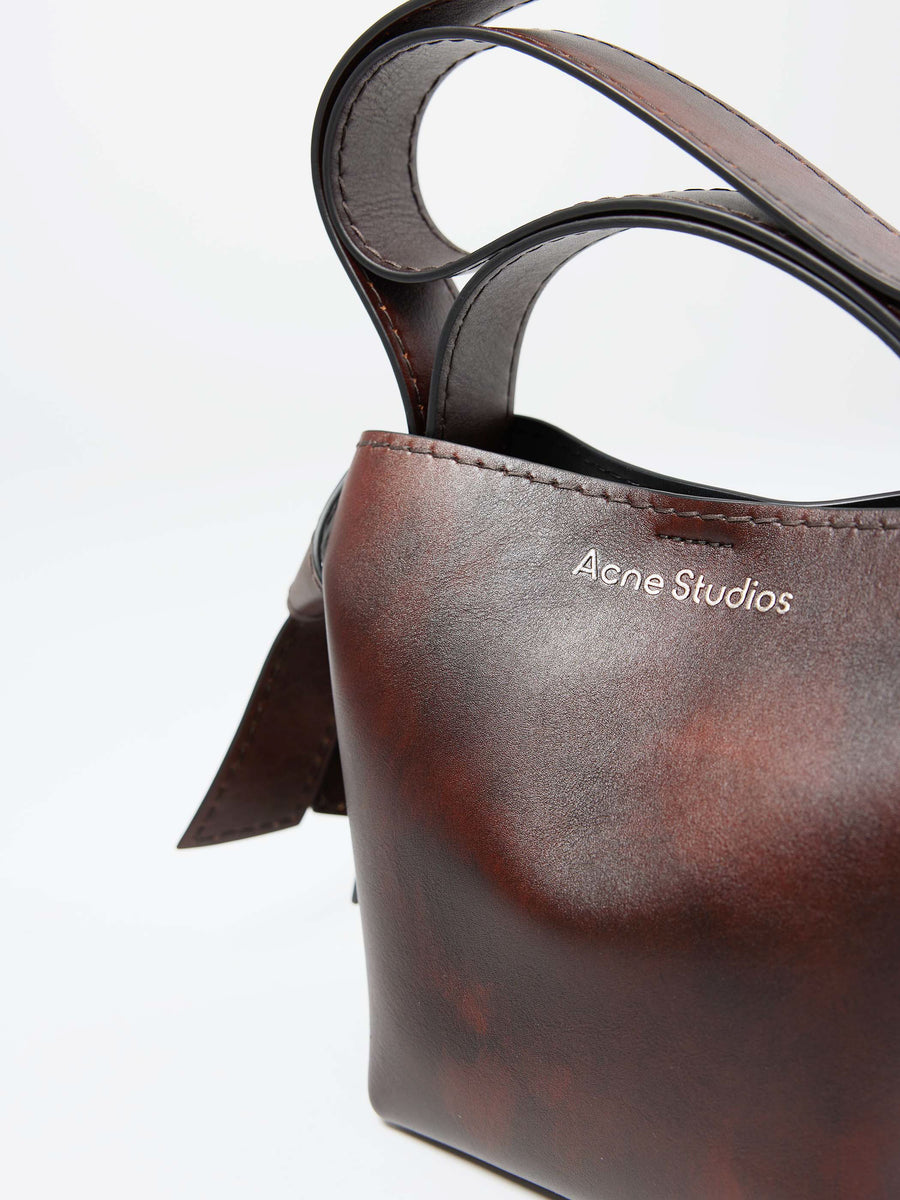 Acne Studios - Musubi Mini Shoulder Bag in Dark Brown – gravitypope