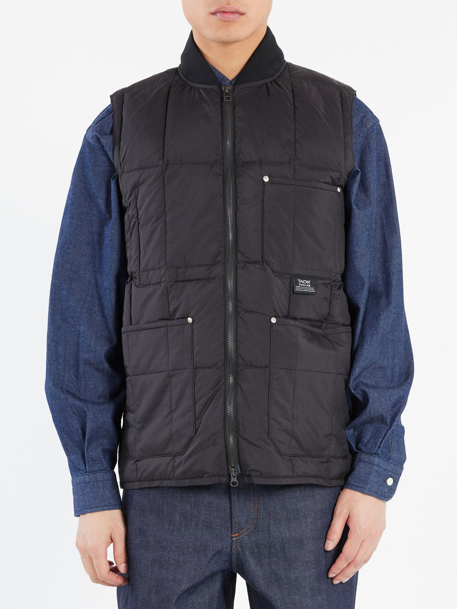 TAION - Work Down Vest in Black – gravitypope