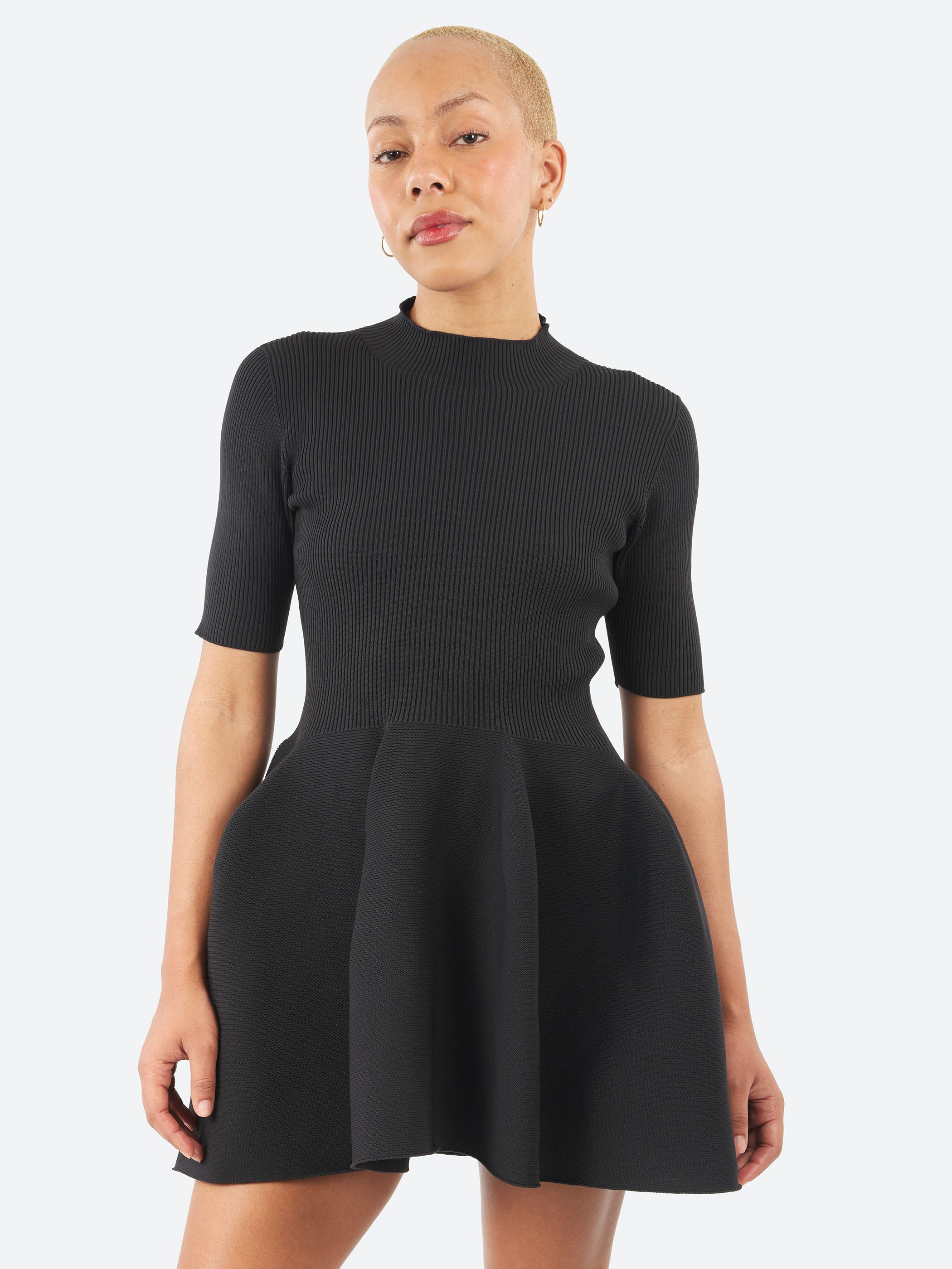 Pottery Short Sleeve Mini Dress