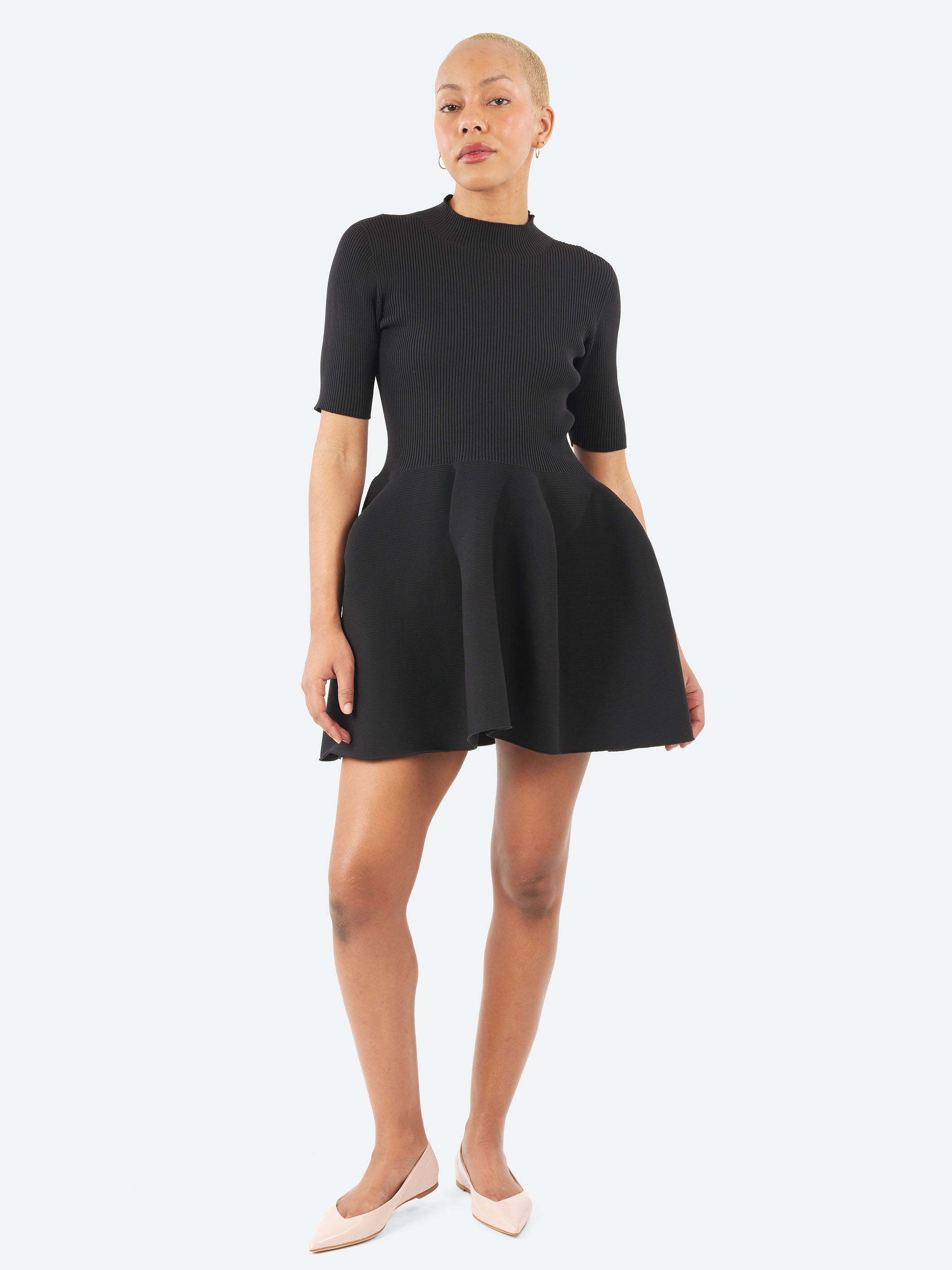 Pottery Short Sleeve Mini Dress