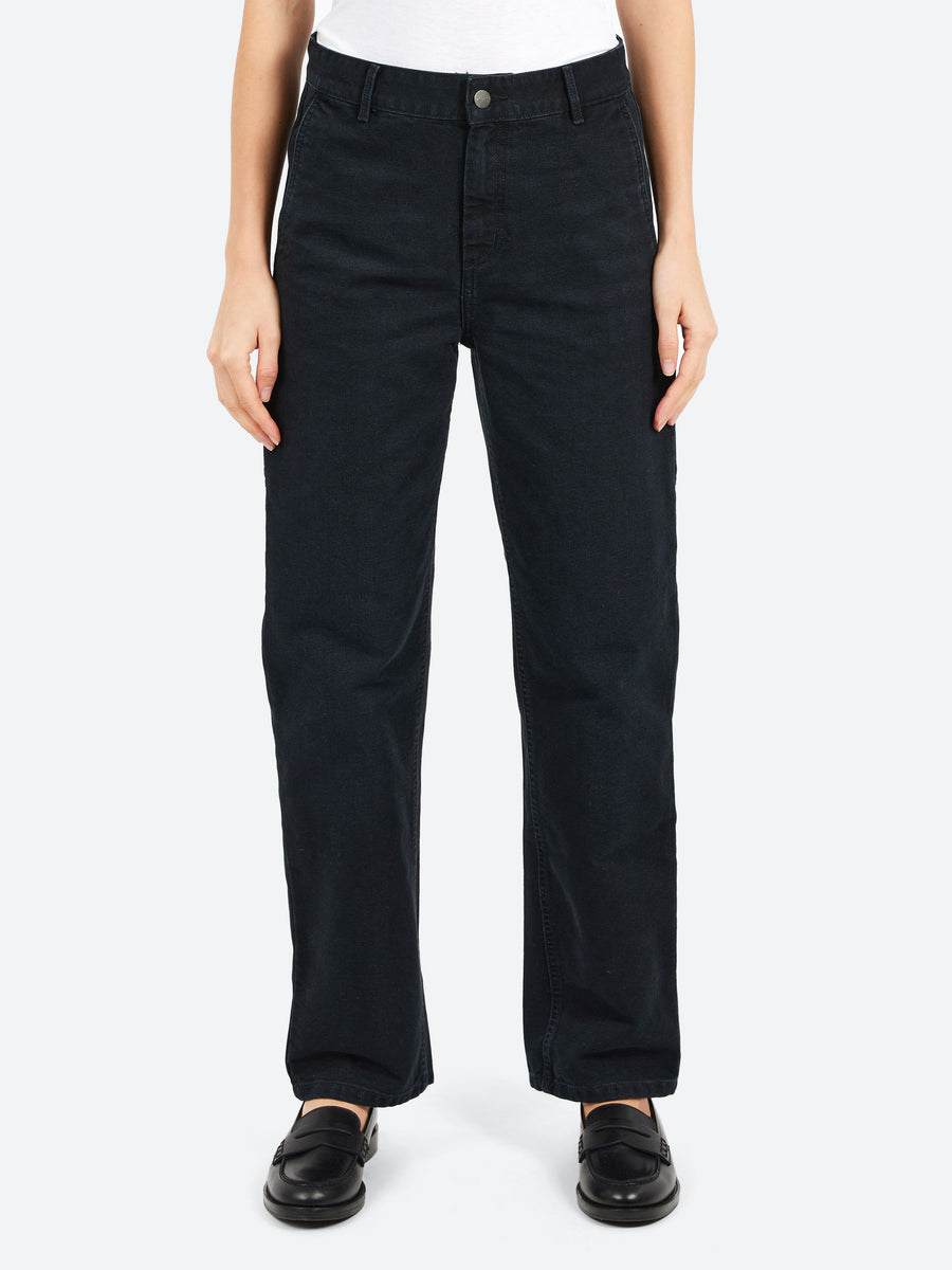 Carhartt WIP - W' Pierce Pant Straight in Black Stone Wash