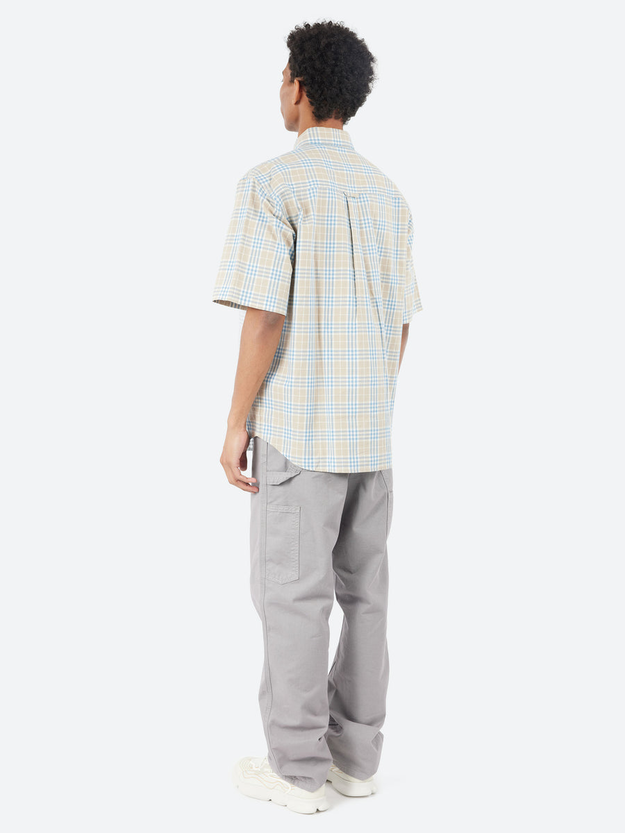 [CARHARTTWIP] S/S NIVEN SHIRT ★大人気★ Carhartt WIP S/S Niven Shirt, Niven Check, Wall / Wax