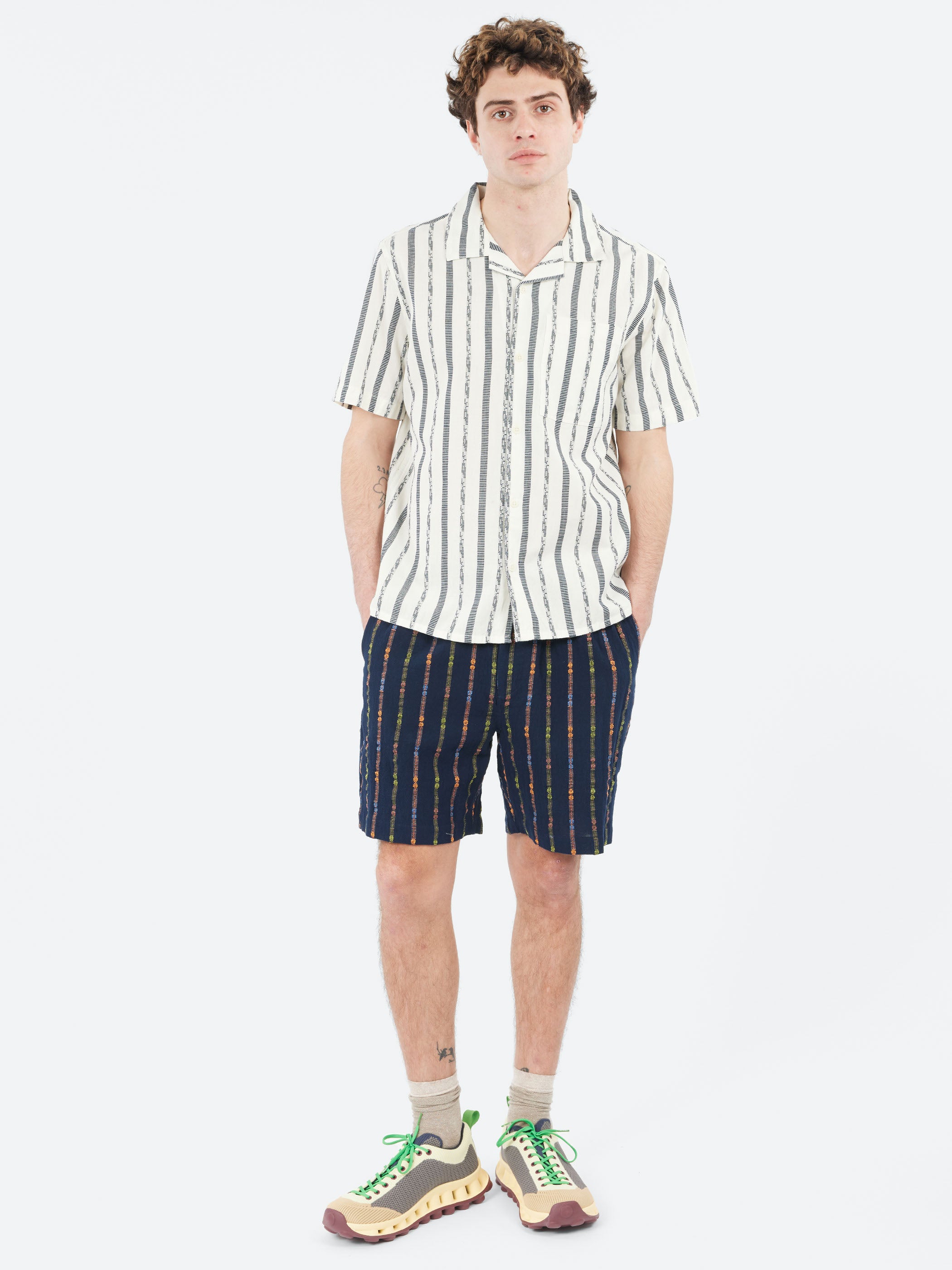 Didcot Fleck Stripe Short Sleeve Shirt