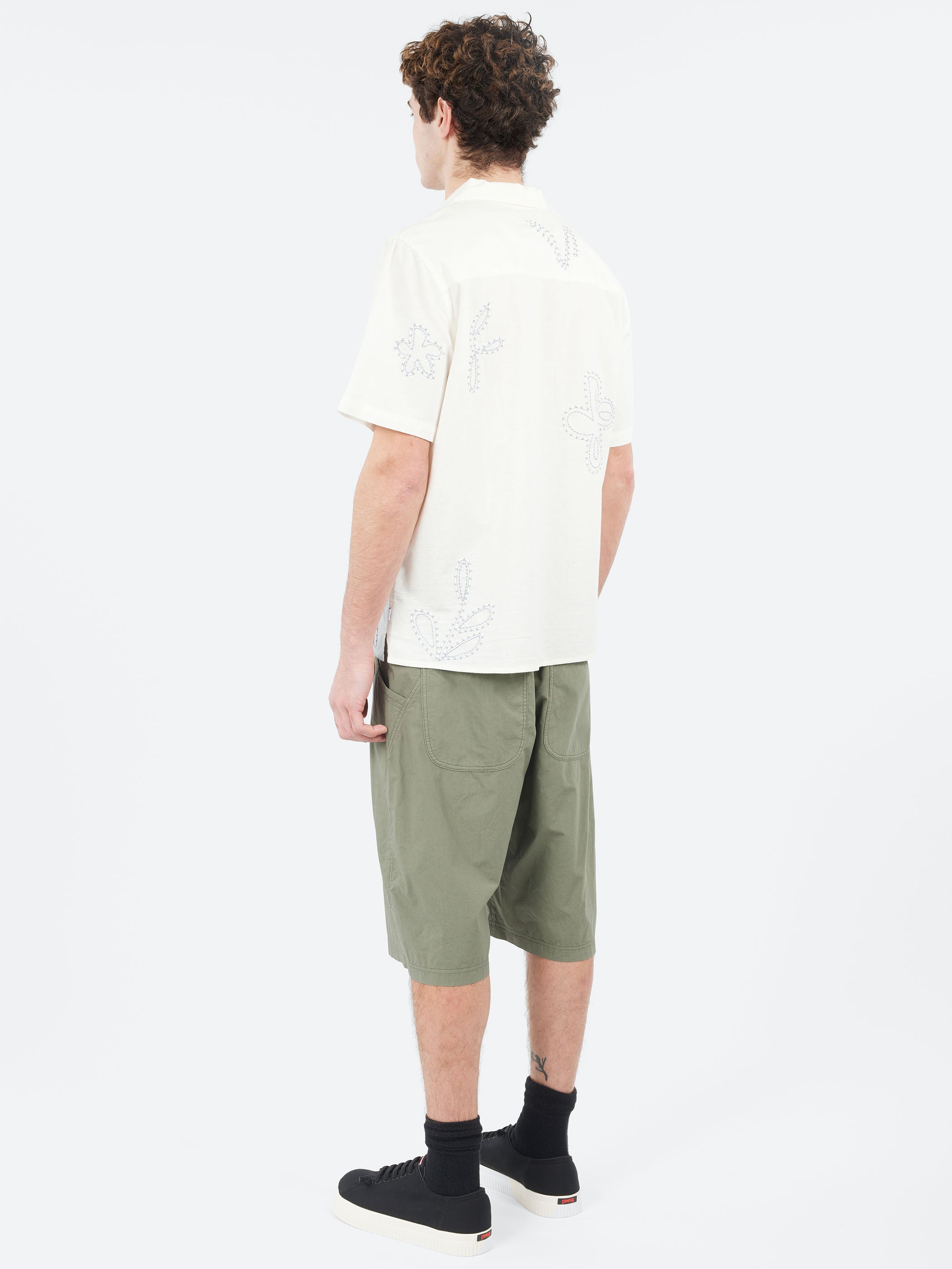 Didcot Floral Embroidered Short Sleeve Shirt