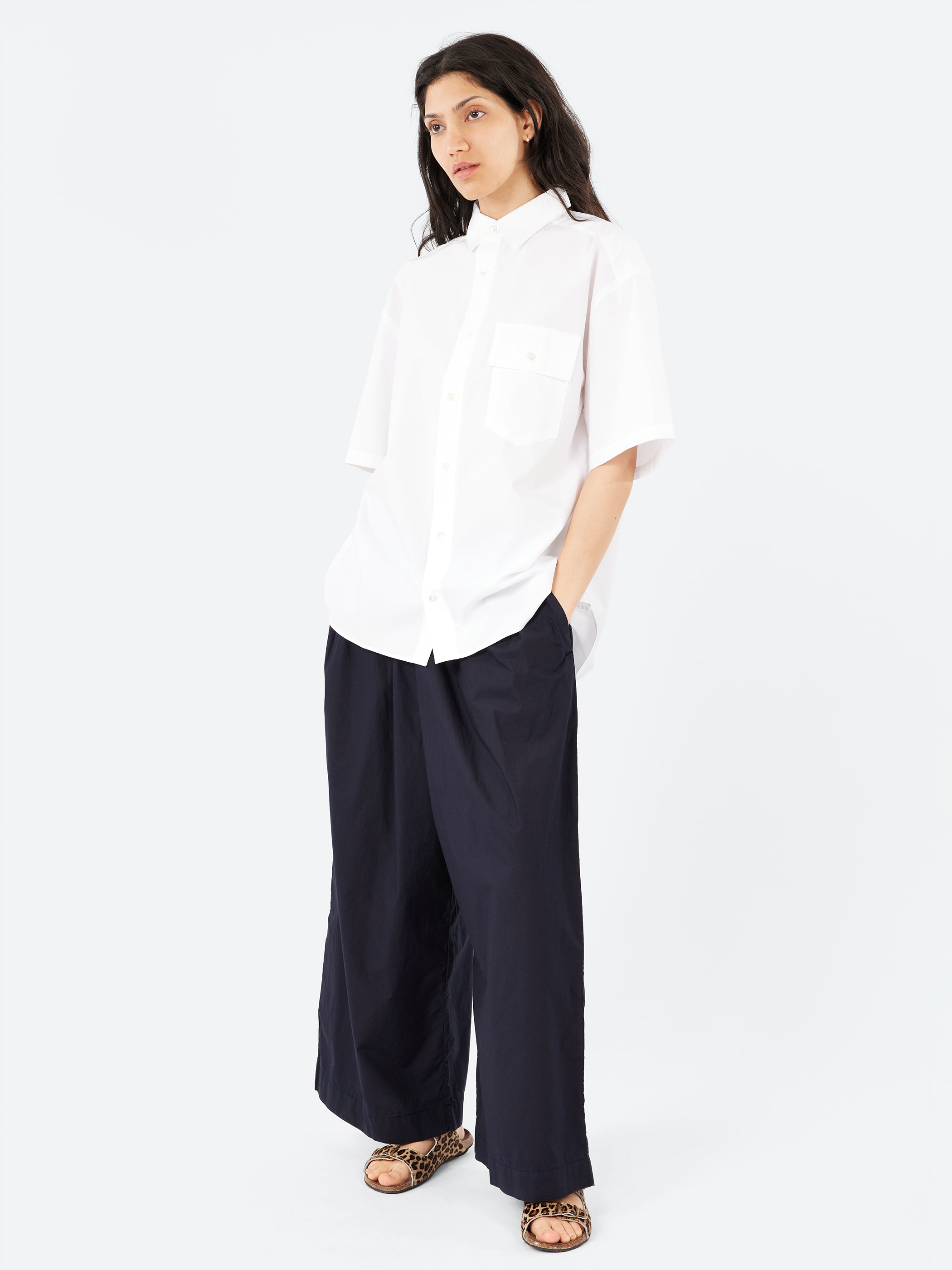 Pleated Pull On Trousers
