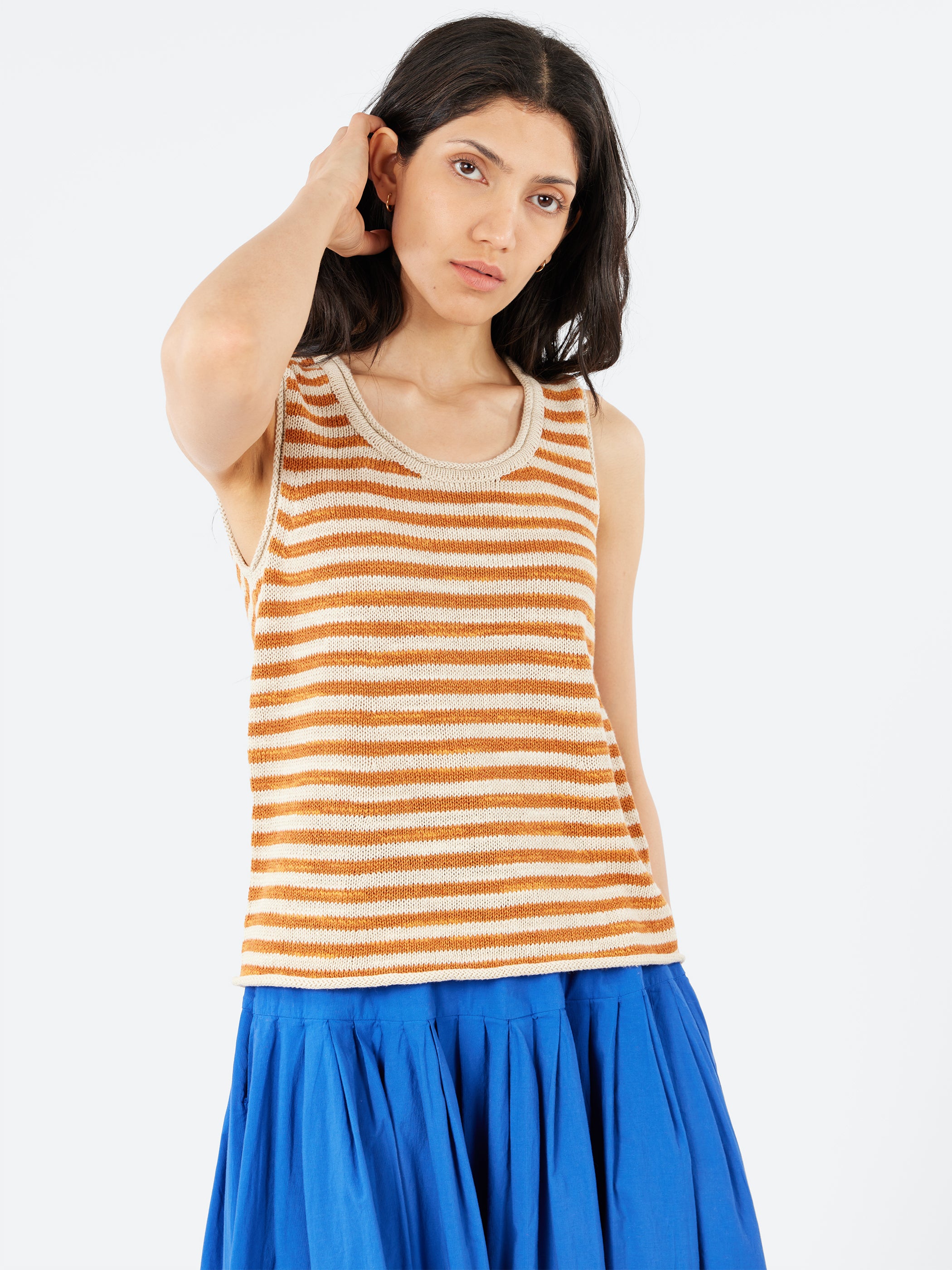 Stripe Knitted Vest