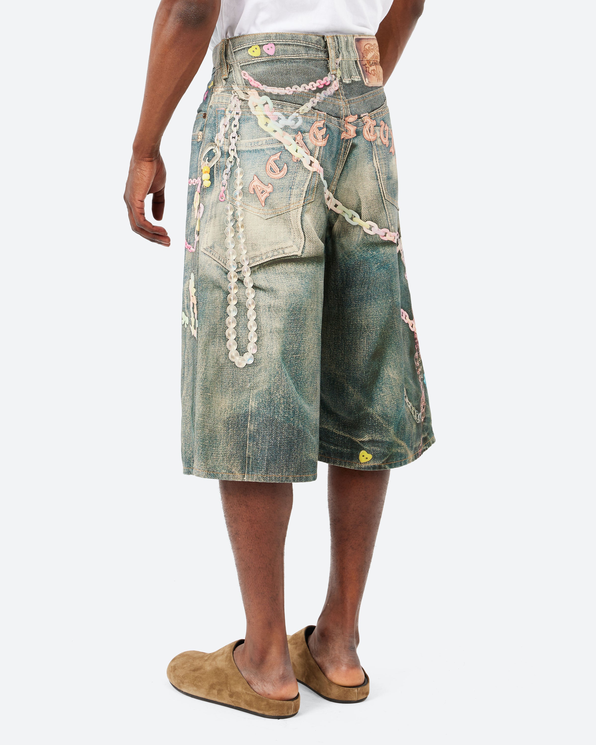 Loose Fit Denim Shorts