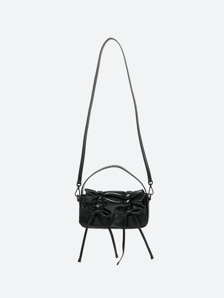トートバッグ Acne Studios SS25 BAGS (A10349 900 BLACK) Acne Studios - Platt micro shoulder bag - Black
