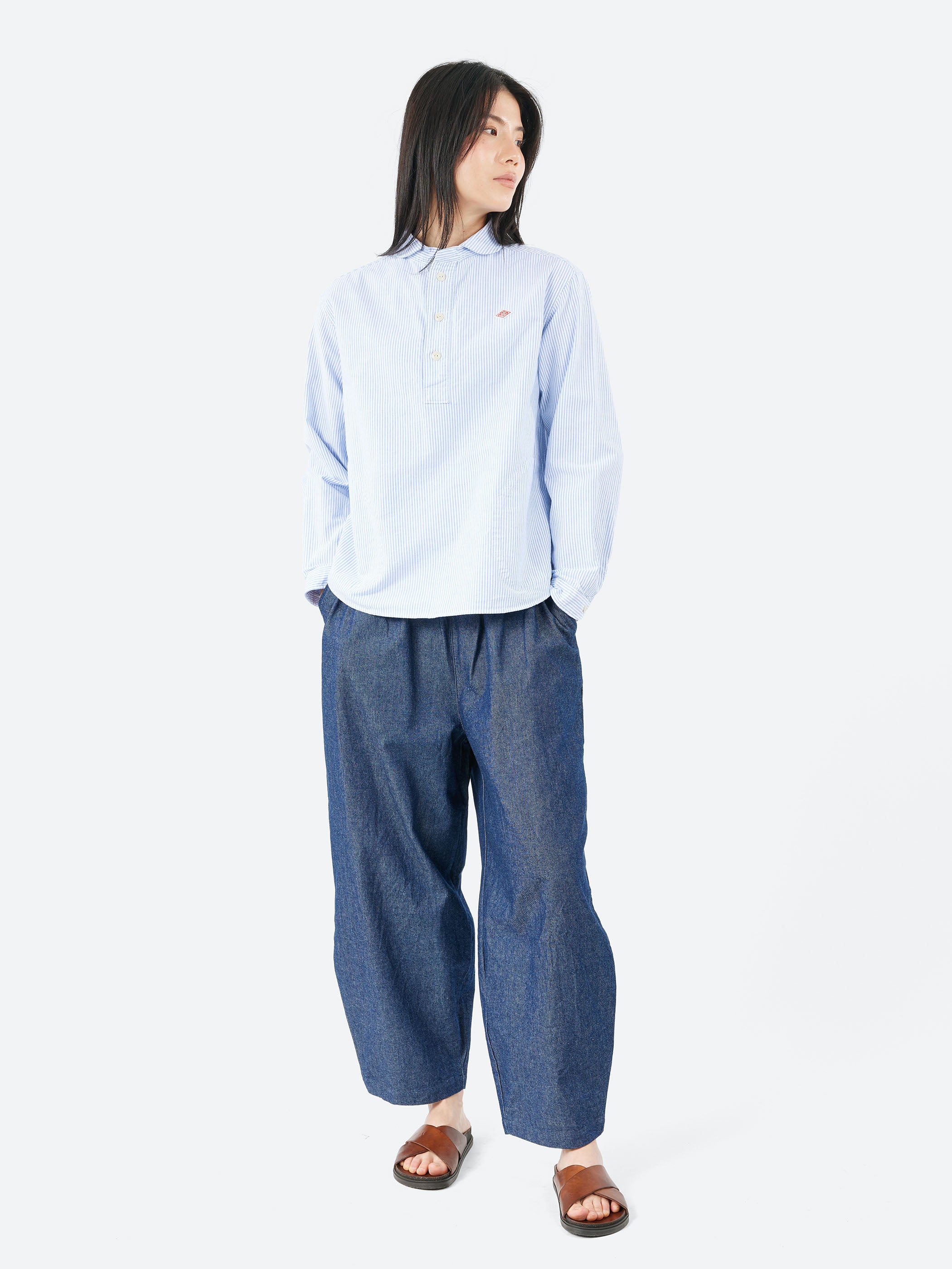 Women's Round Collar Pullover L/S Shirt