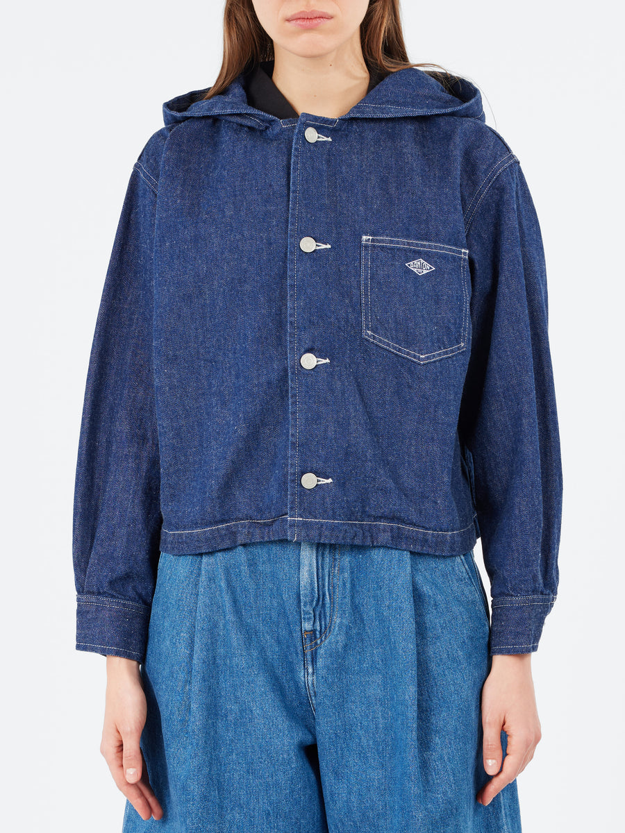 Danton - Short Hooded Jacket in Indigo – gravitypope
