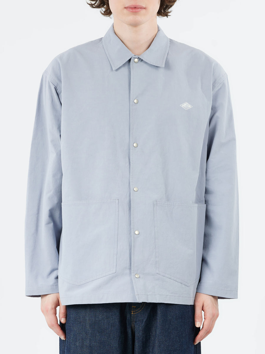 DANTON　COVERALL SHIRTS Danton - Cotton Linen Coverall Shirt in Dark Sax – gravitypope