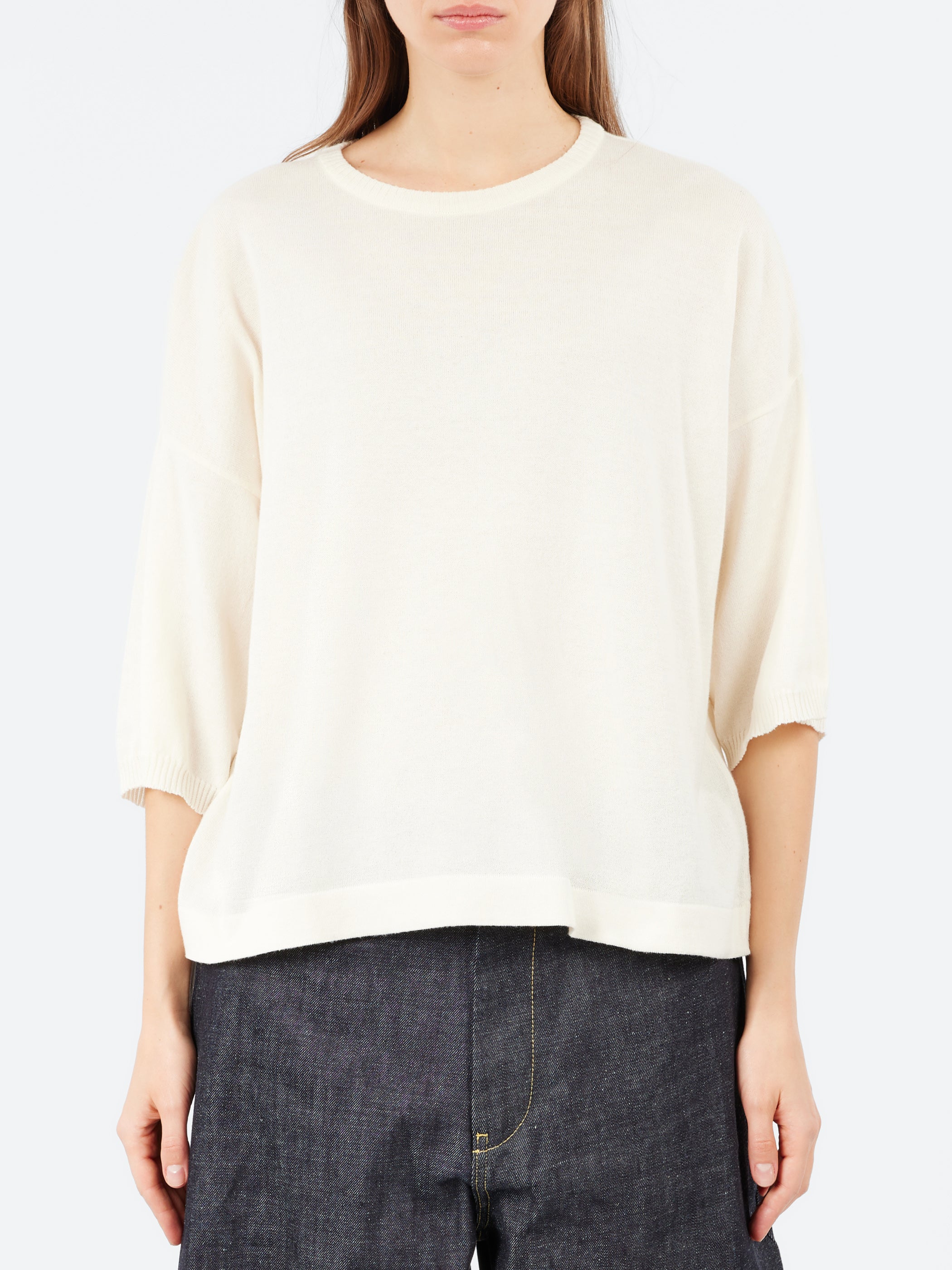 YPK035 Half Sleeve Crewneck