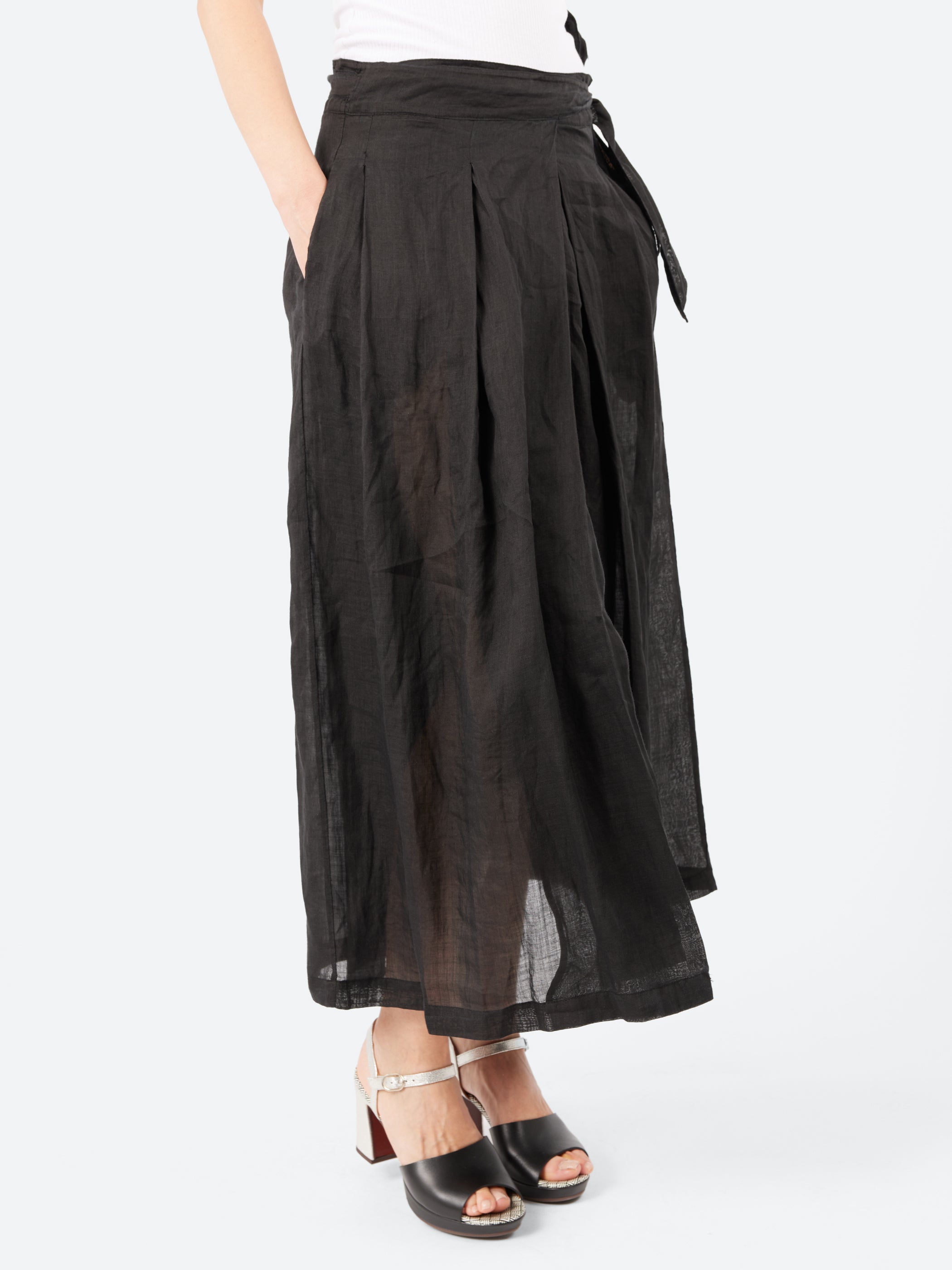 Pleated Midi Skirt