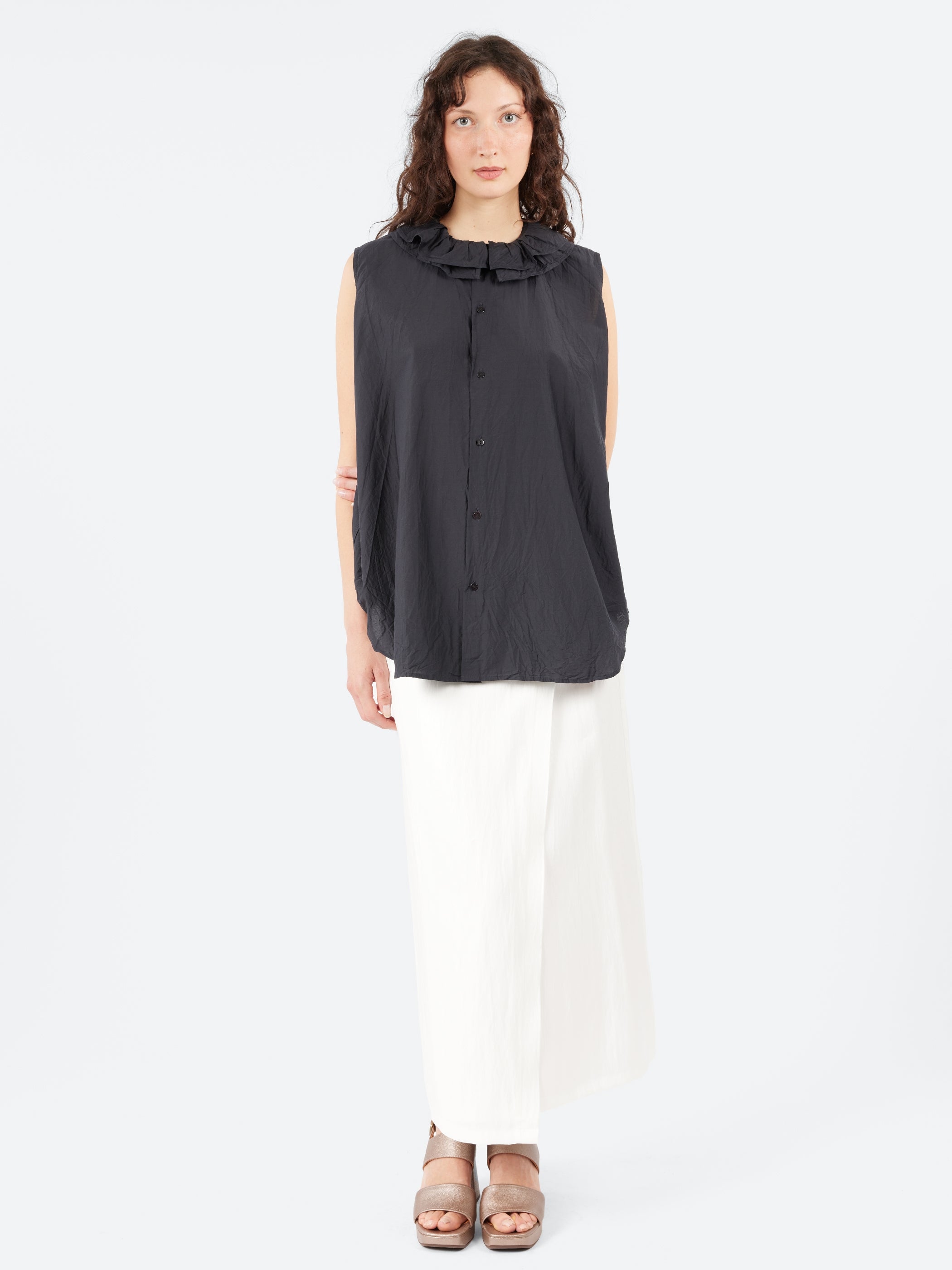 Ruffle Collar Shirt