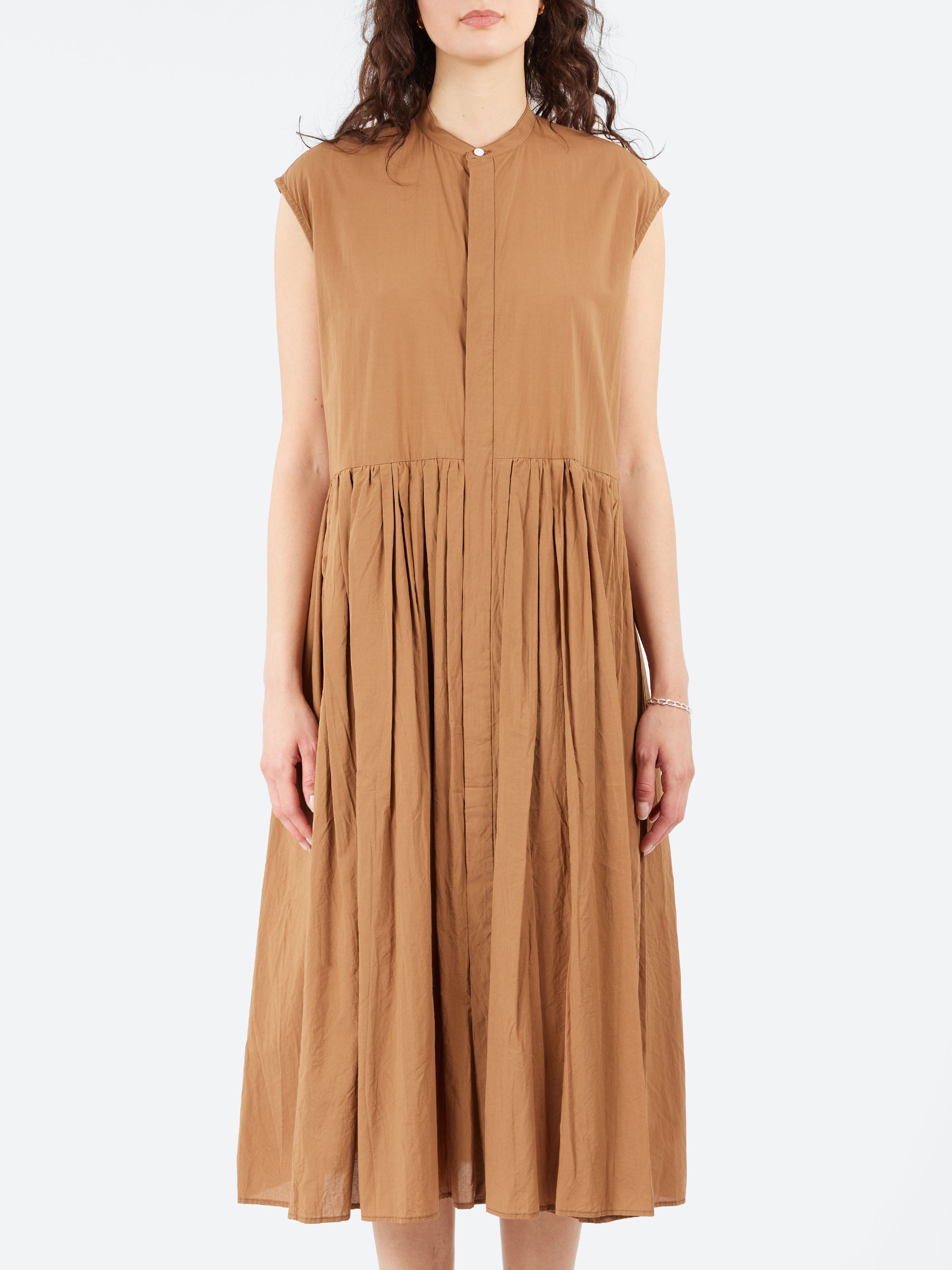 Pleated Shirt Dress
