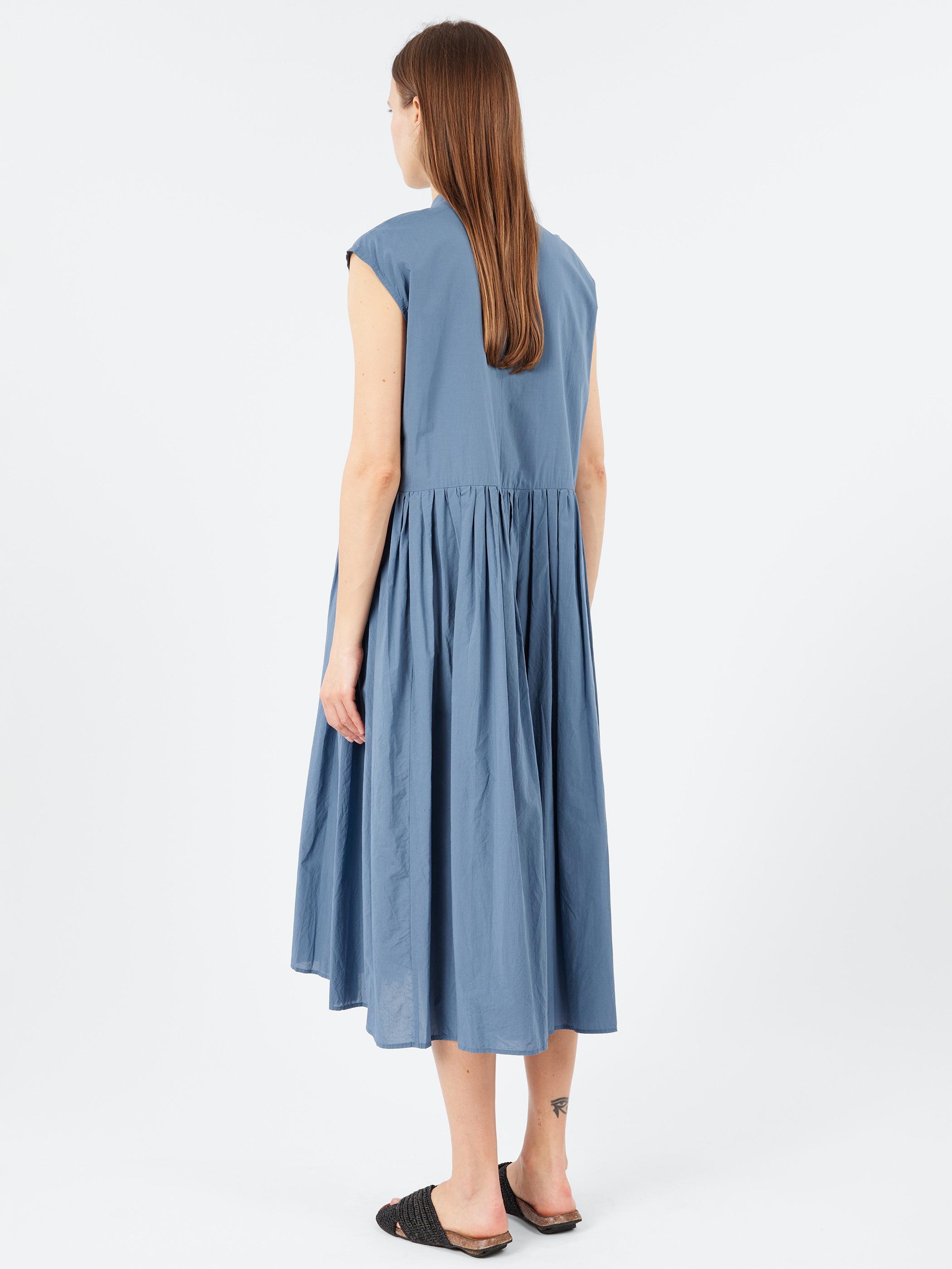 Pleated Shirt Dress