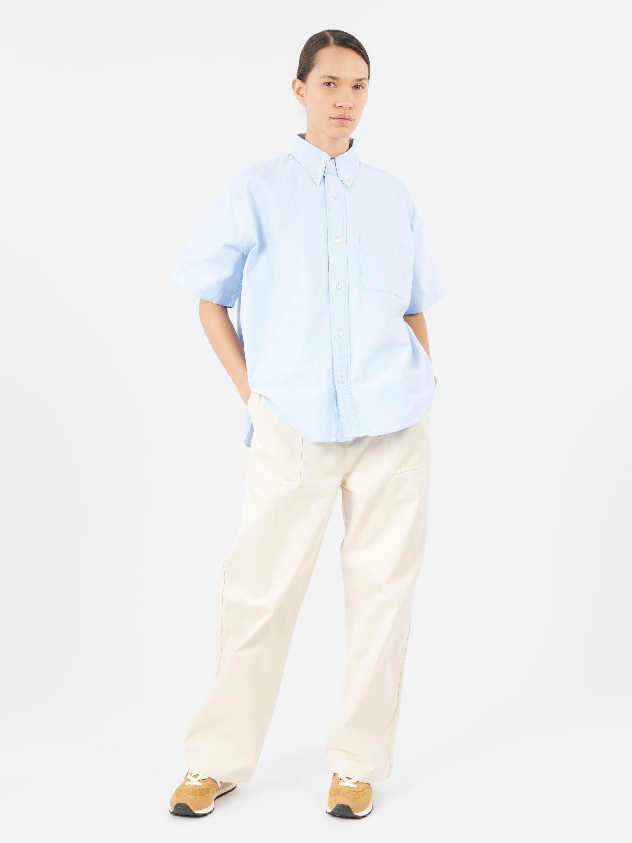 Short Sleeve Button Down Big Shirt