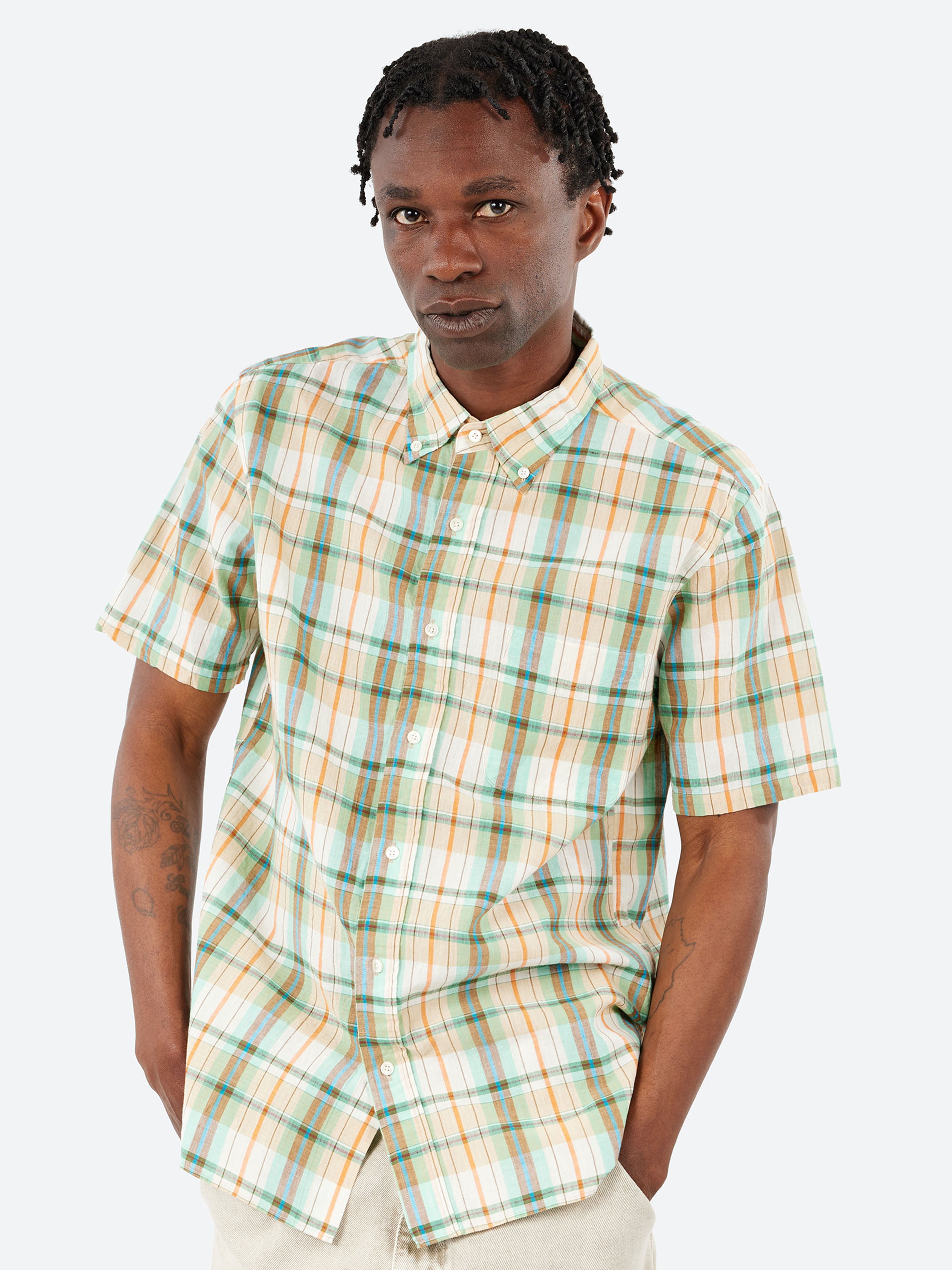 Madras Button Down Shirt