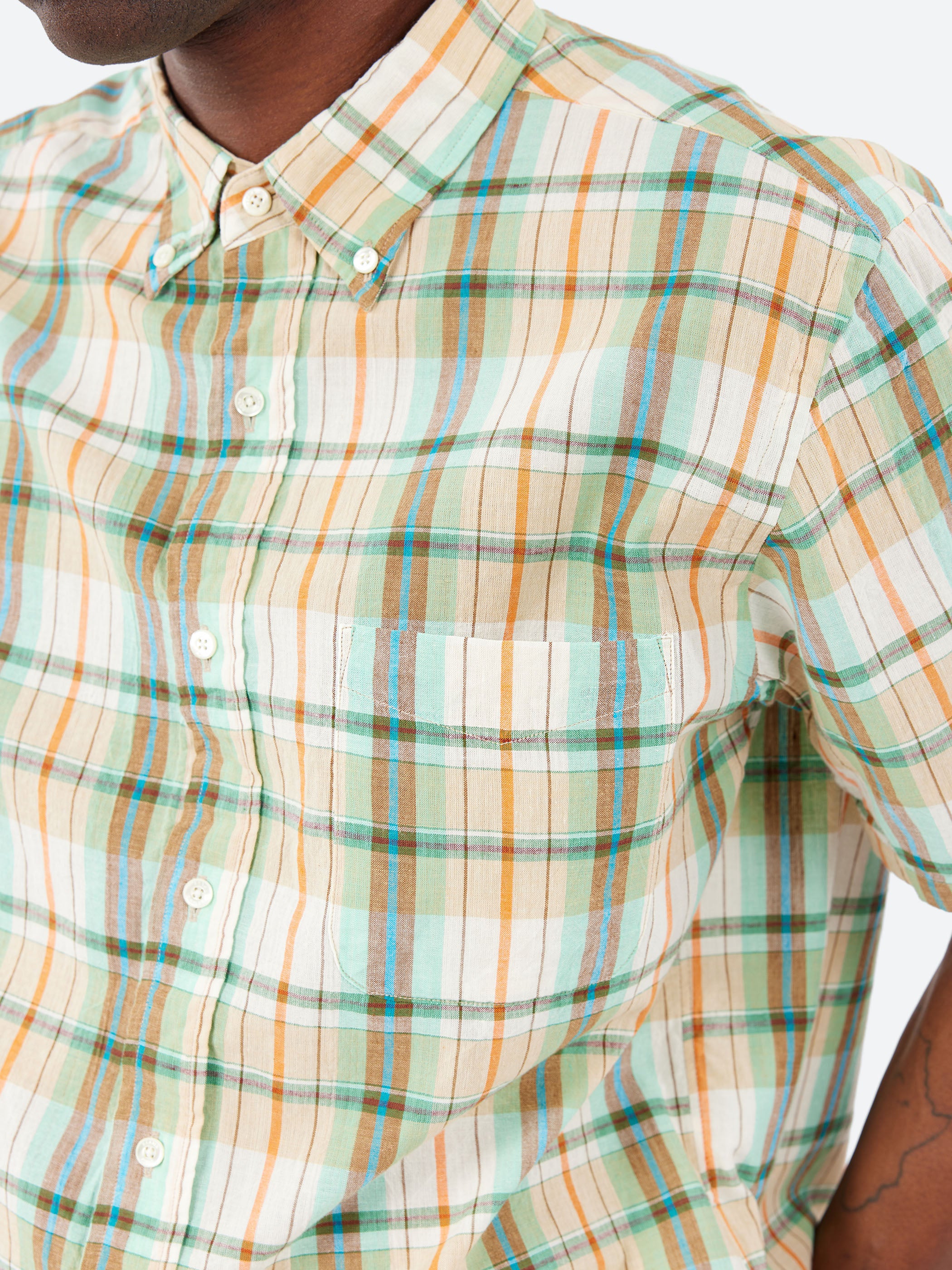 Madras Button Down Shirt