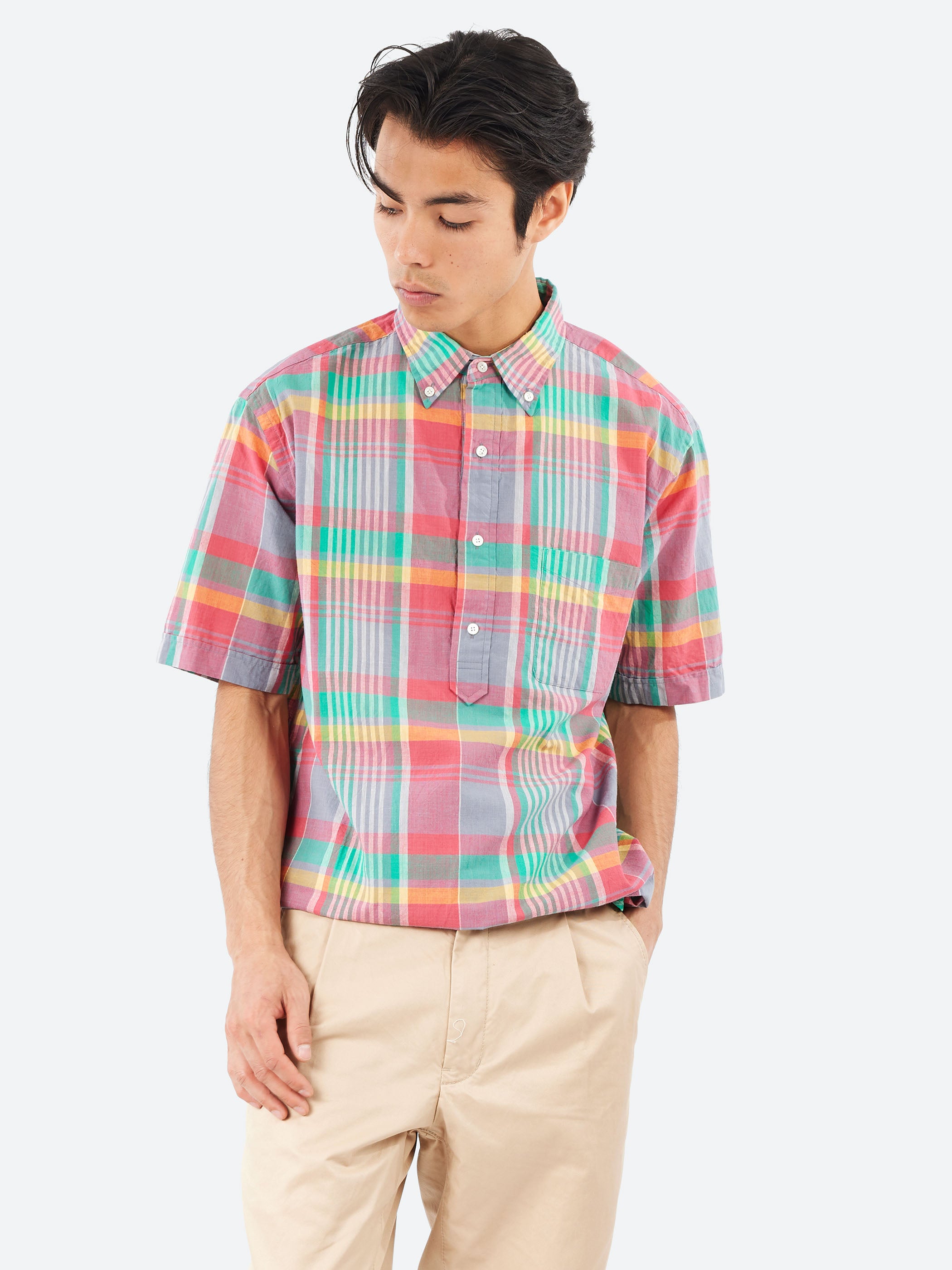Madras Pullover Shirt