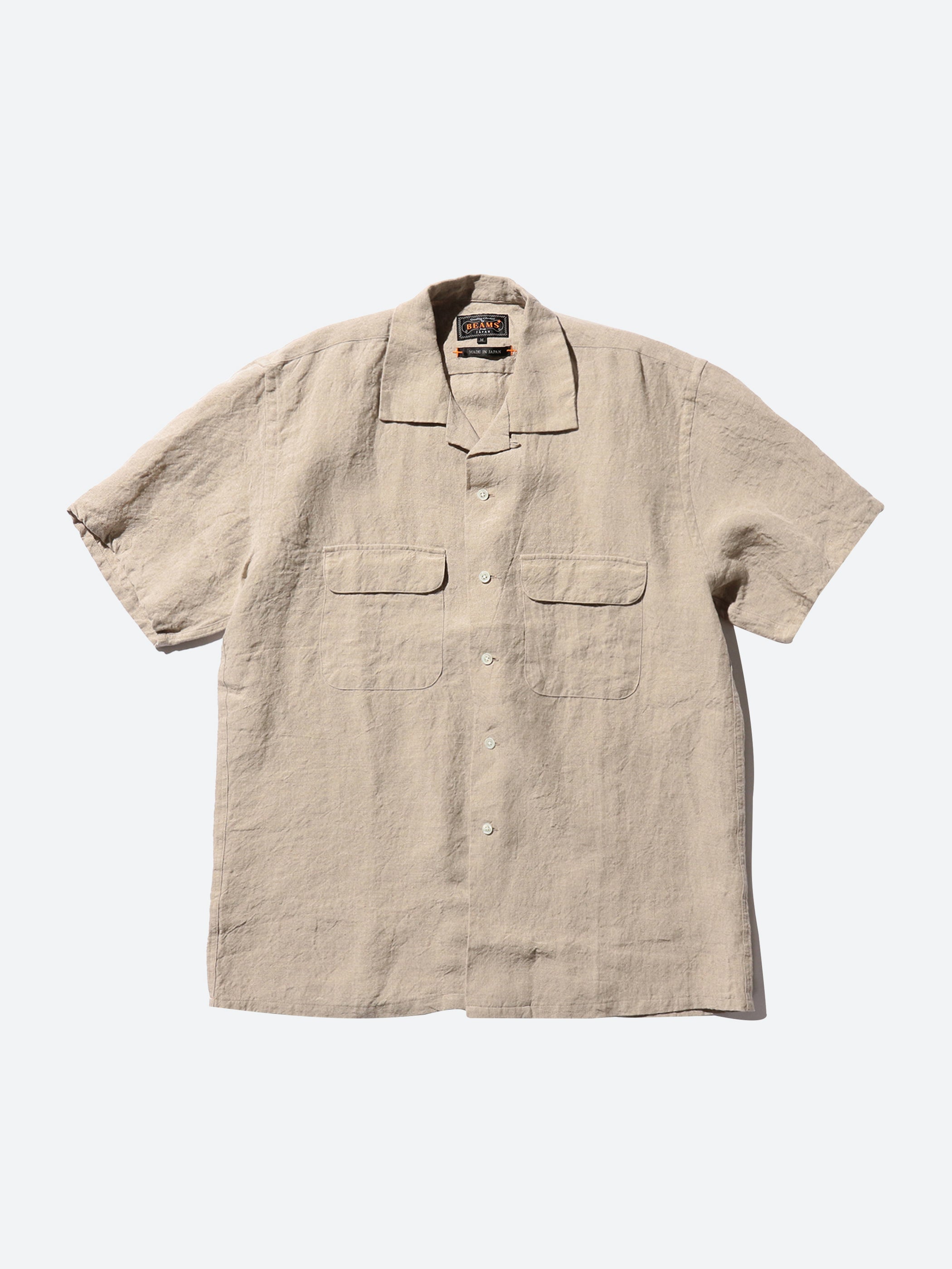 Open Collar Short Sleeve Shirt