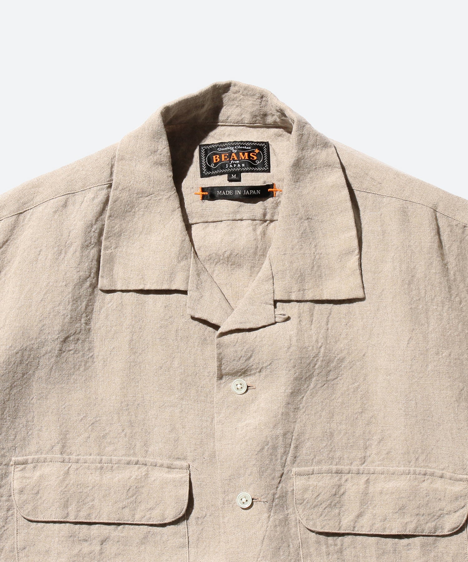 Open Collar Short Sleeve Shirt