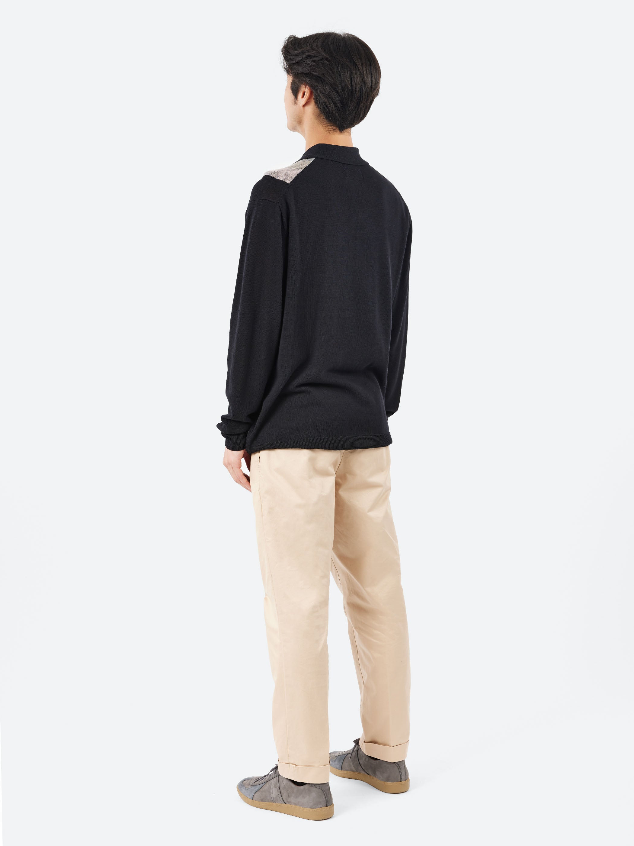Stripe Knit Polo