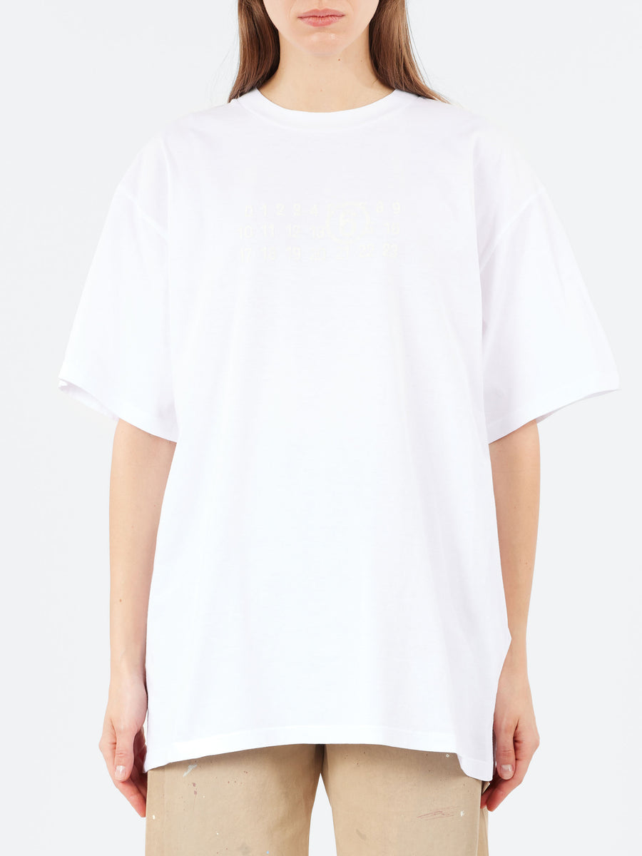 Maison Margiela ホワイトTシャツ M MM6 Maison Margiela - Oversized Numeric T-Shirt in White – gravitypope