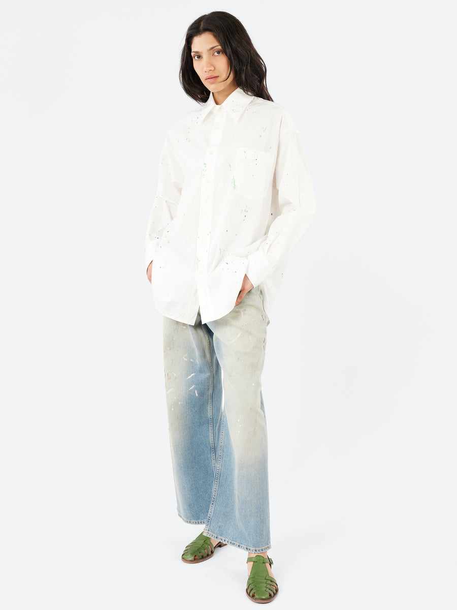 MM6 Maison Margiela - Paint Residue Shirt in Off White – gravitypope