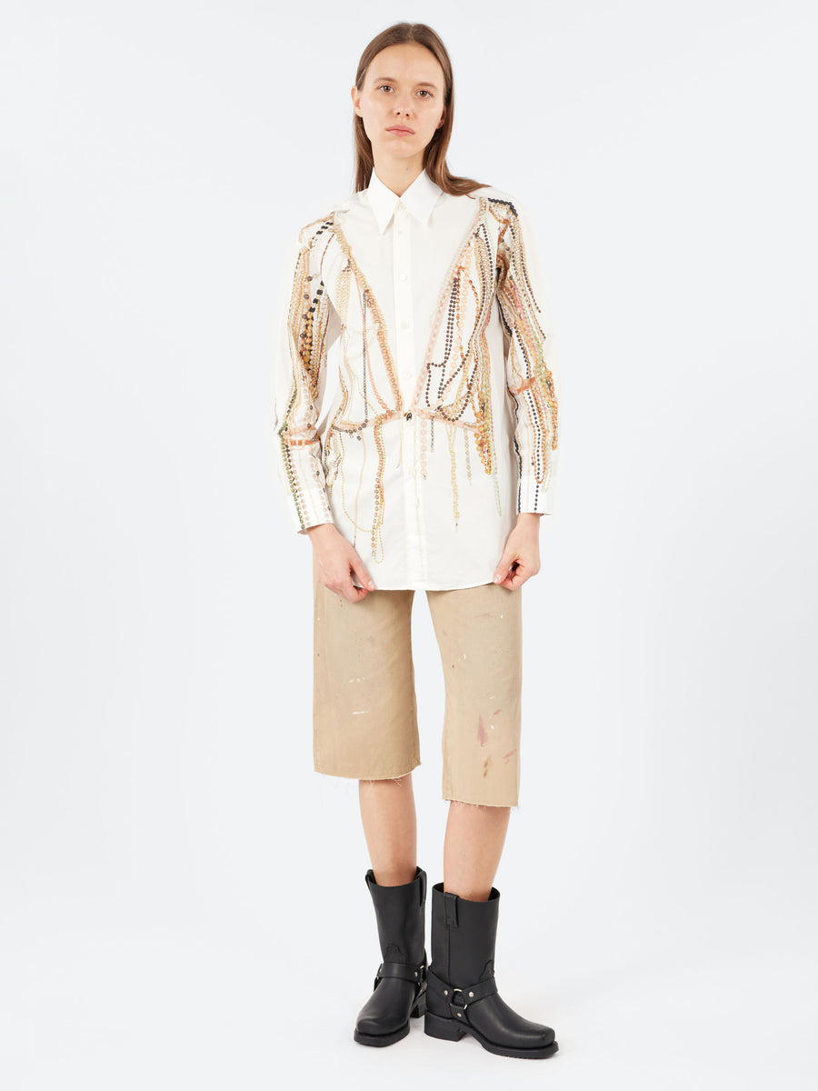 MM6 Maison Margiela - Bermuda Short in Sand Beige – gravitypope