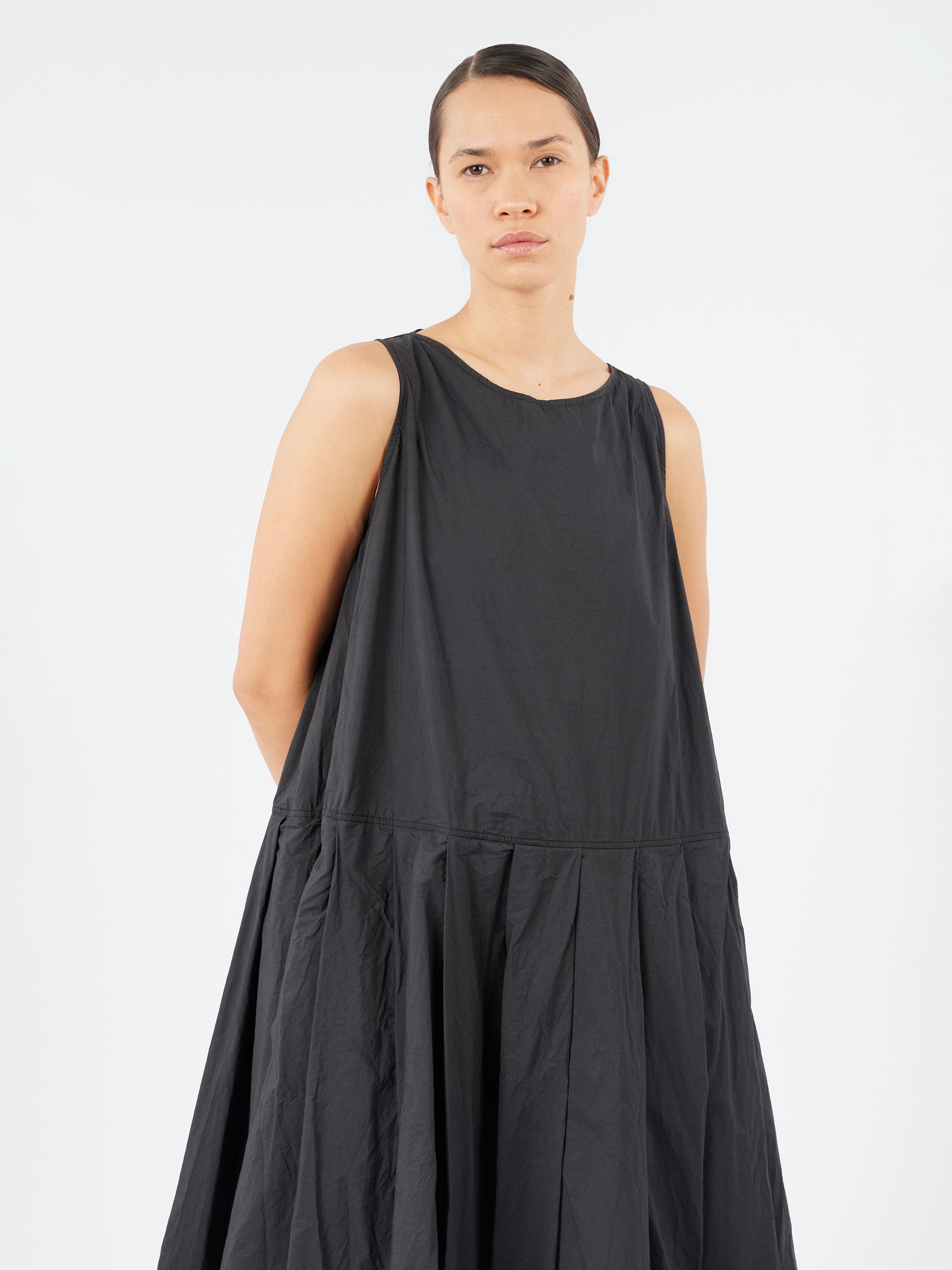 Pleated Sleeveless Dress TC