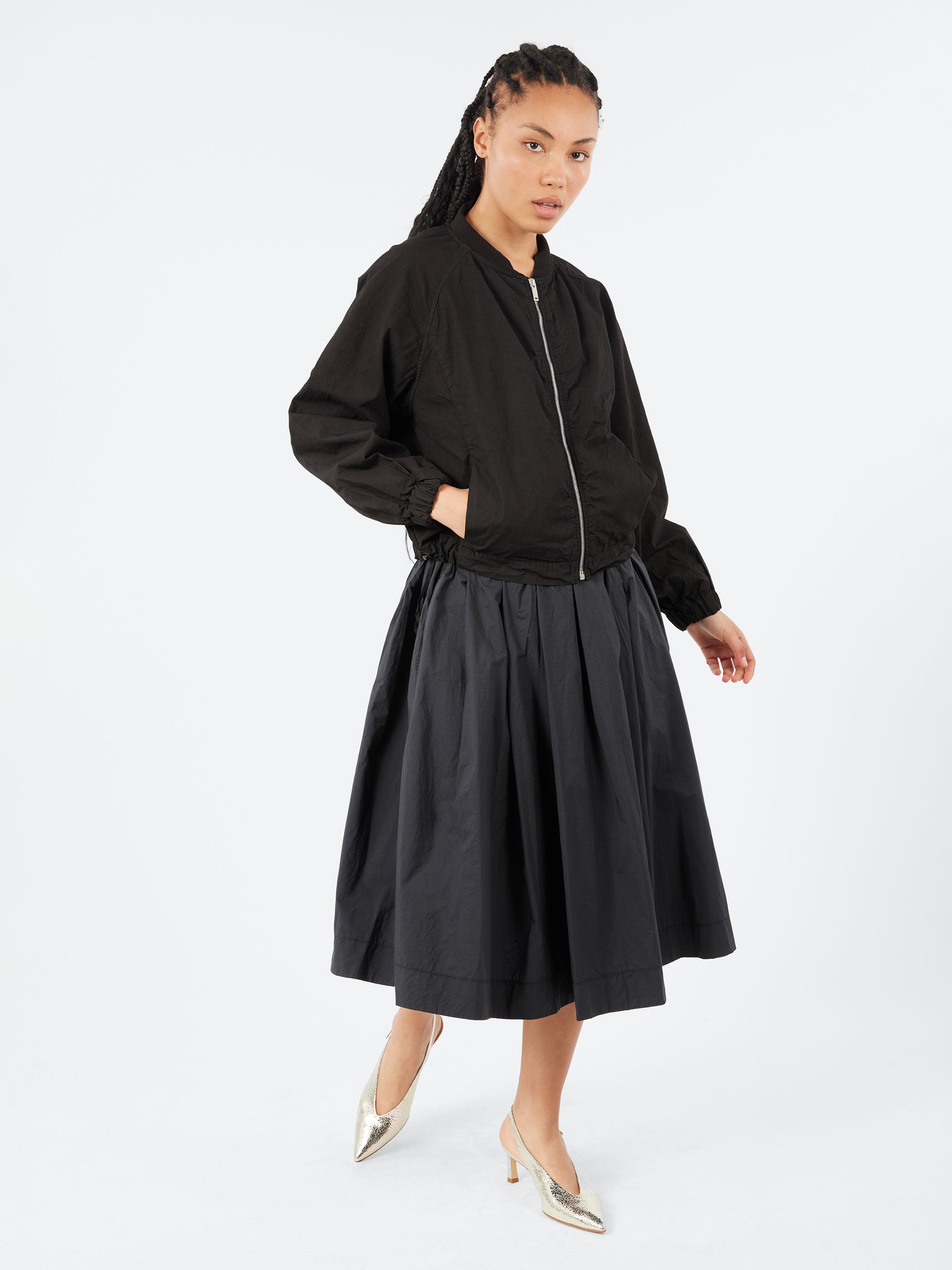 Pleated Short Skirt TC