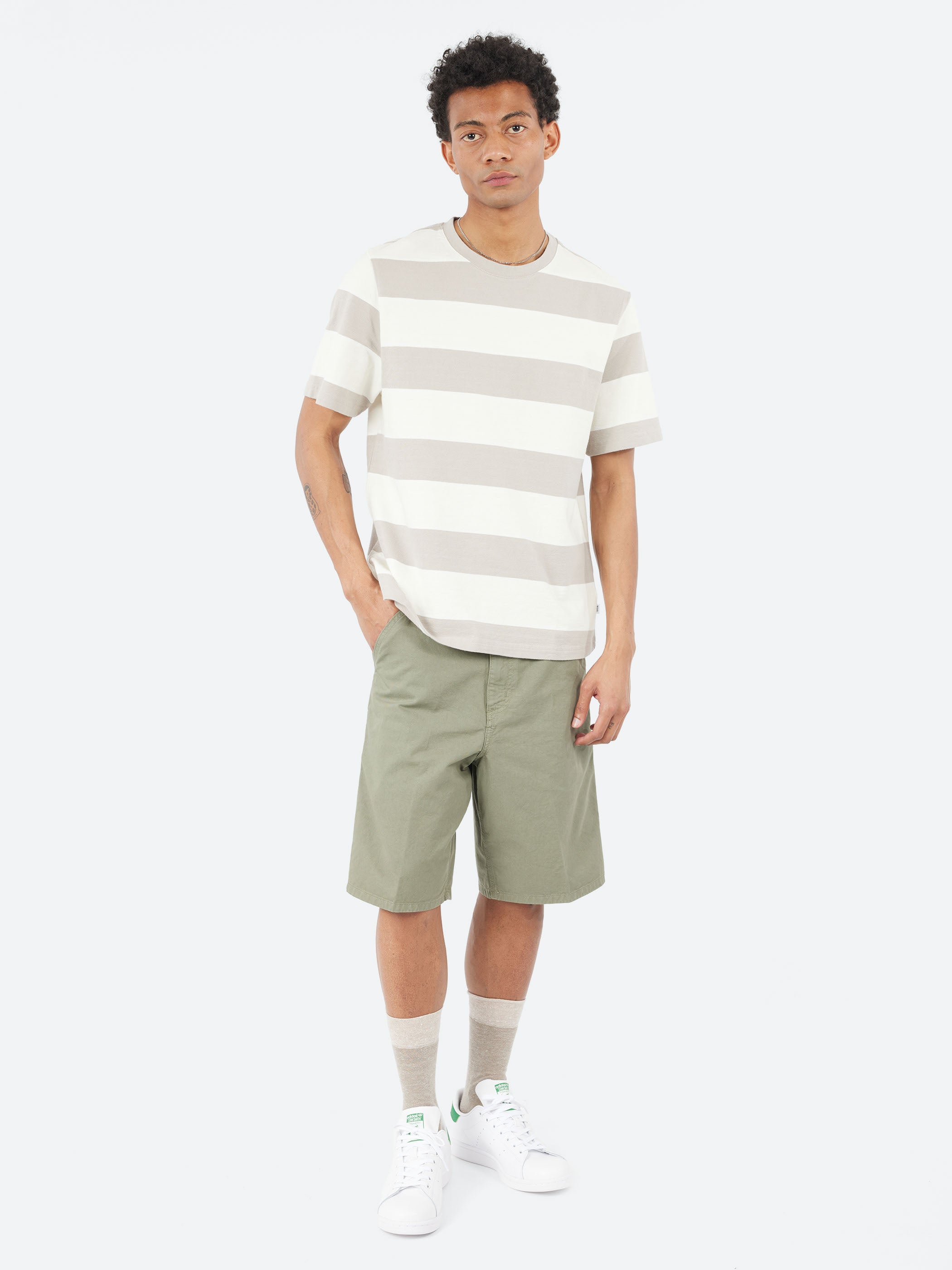 Dean Stripe Textured T-Shirt