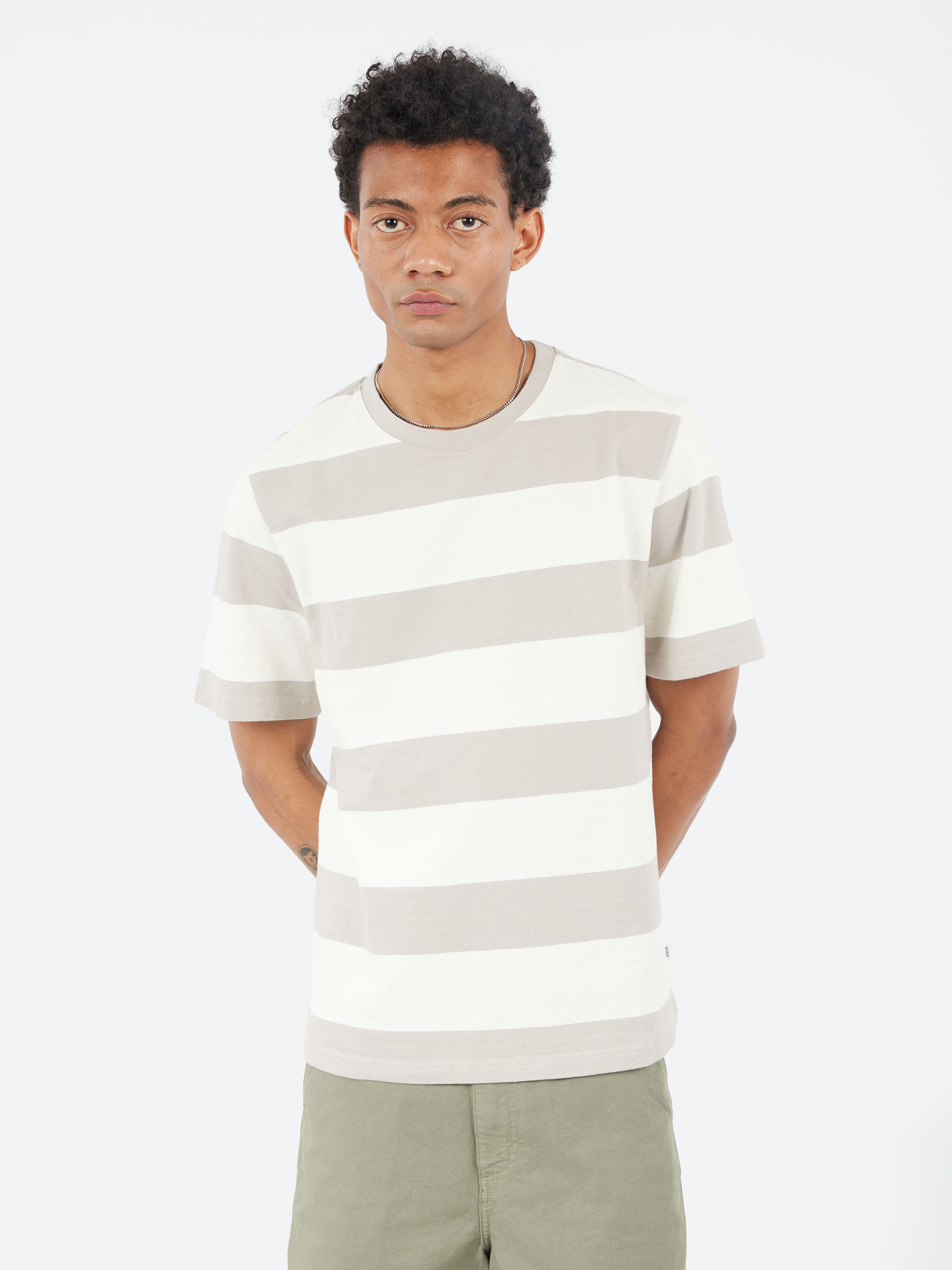 Dean Stripe Textured T-Shirt