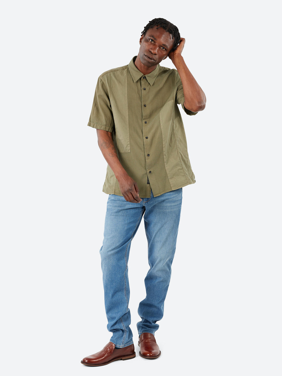 Rag & Bone - Dalton Patchwork Shirt in Green – gravitypope