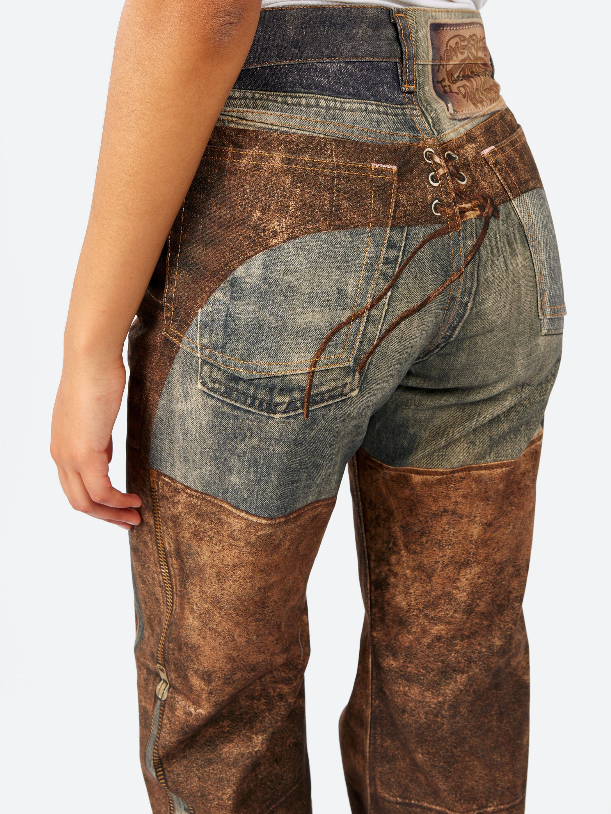 Regular Fit Printed Jeans