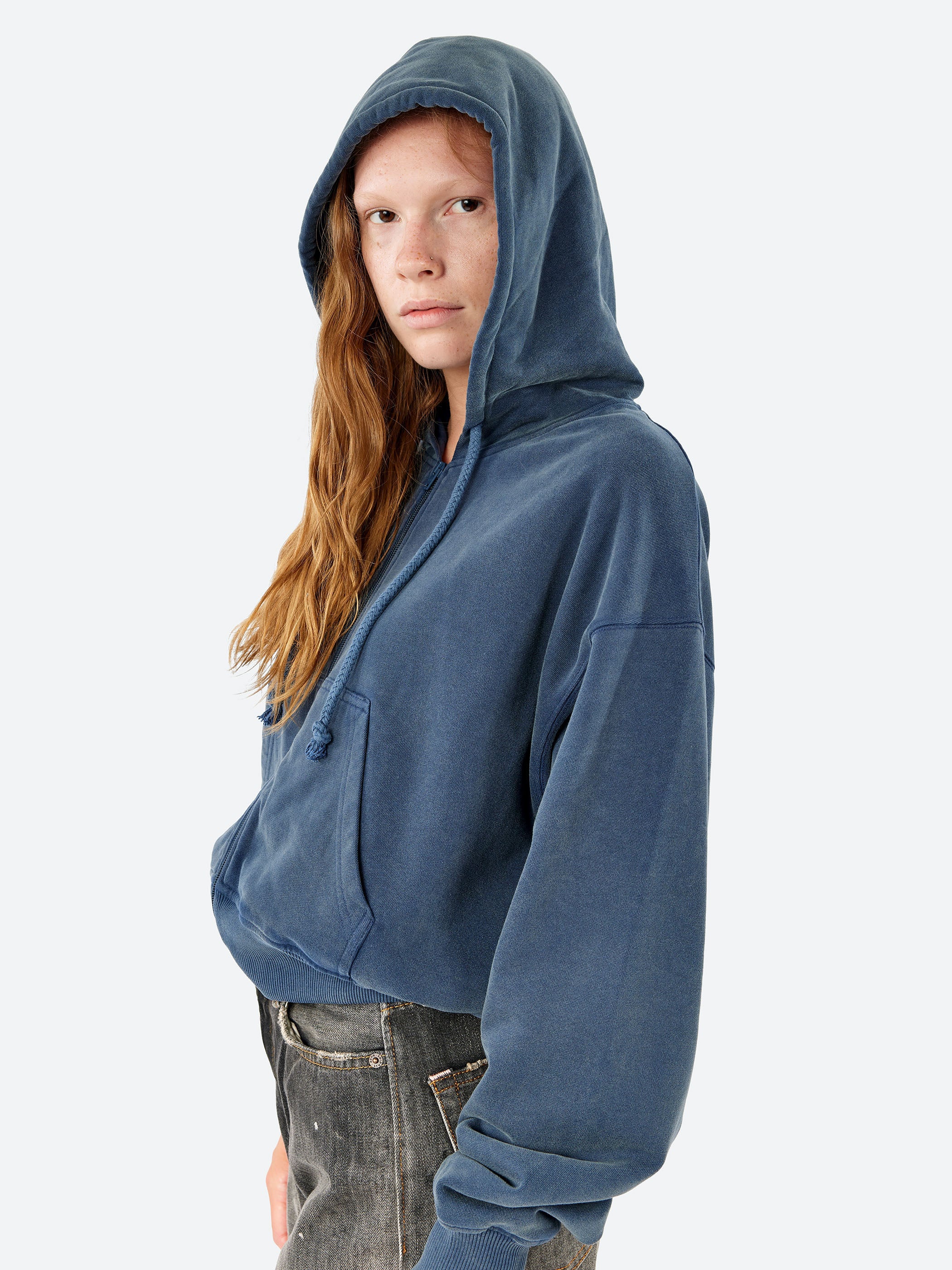 Hooded Zipper Sweater