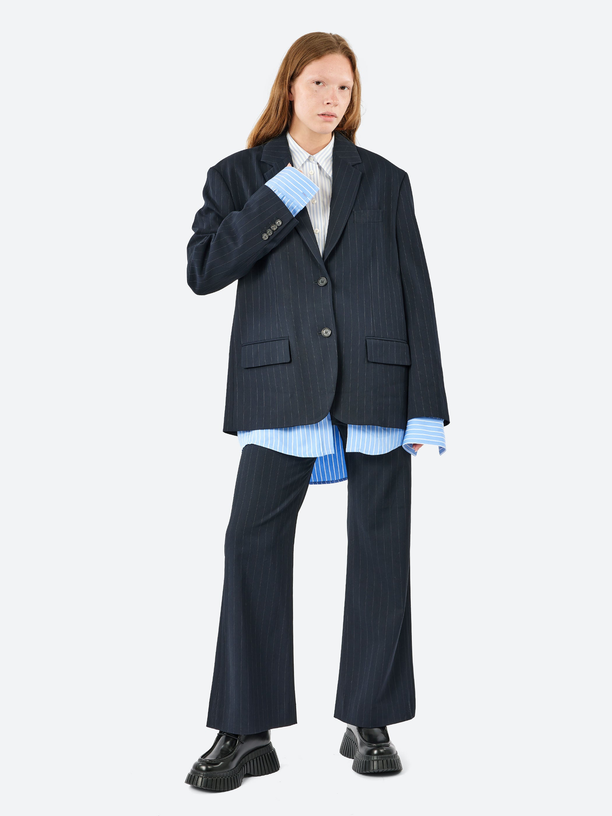 Pinstripe Trousers