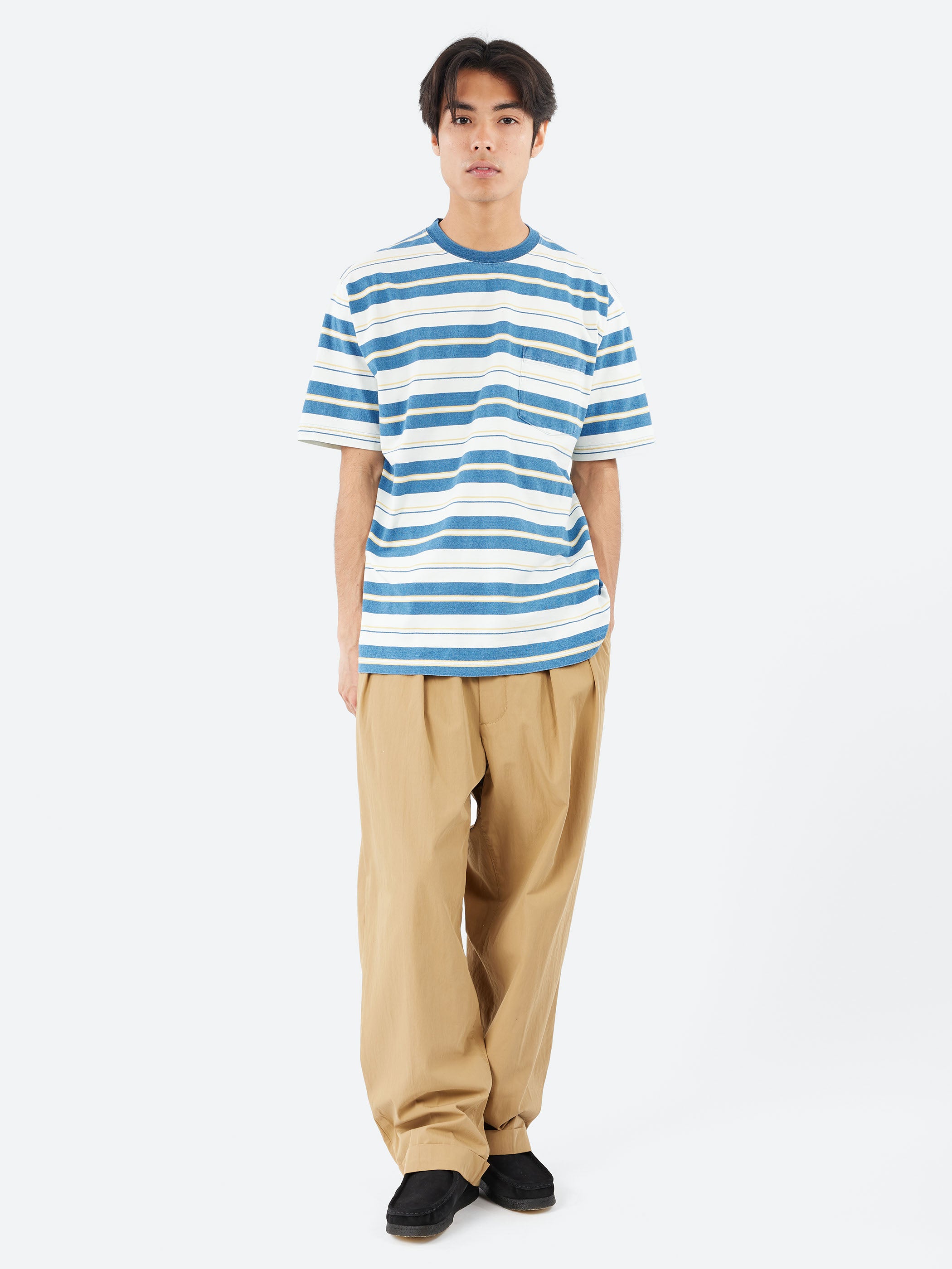 Stripe Indigo Pocket Tee