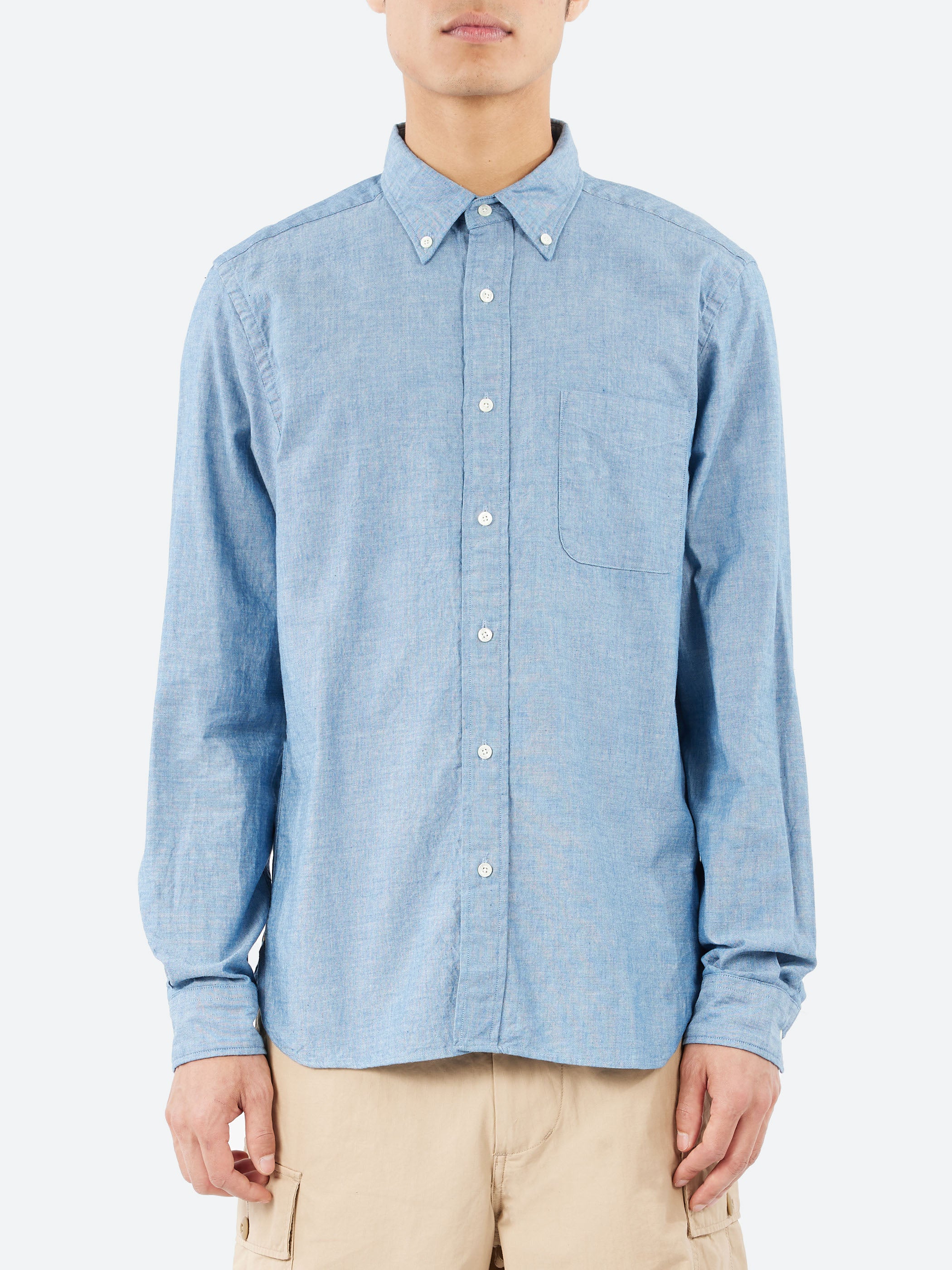 Chambray Button-Down Shirt