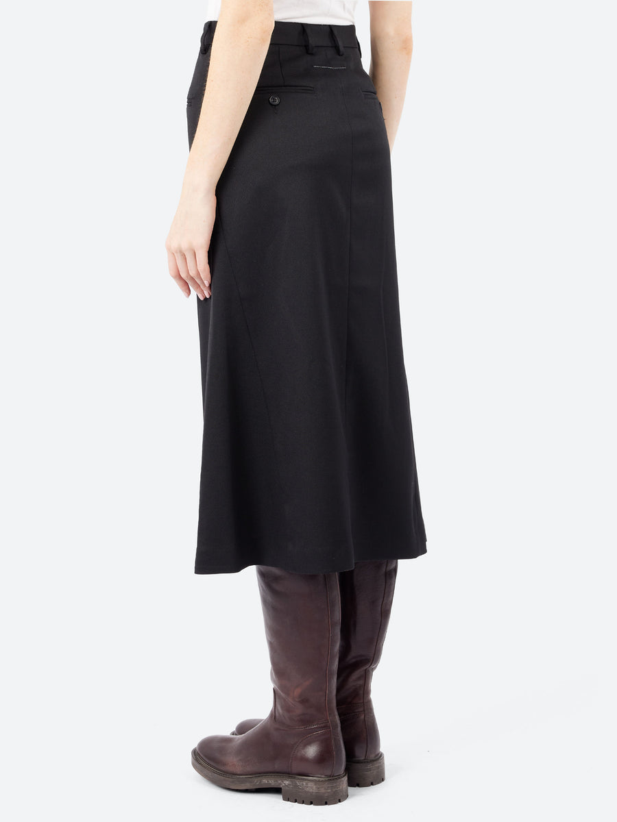MM6 Maison Margiela - Tailored Midi Skirt in Black – gravitypope