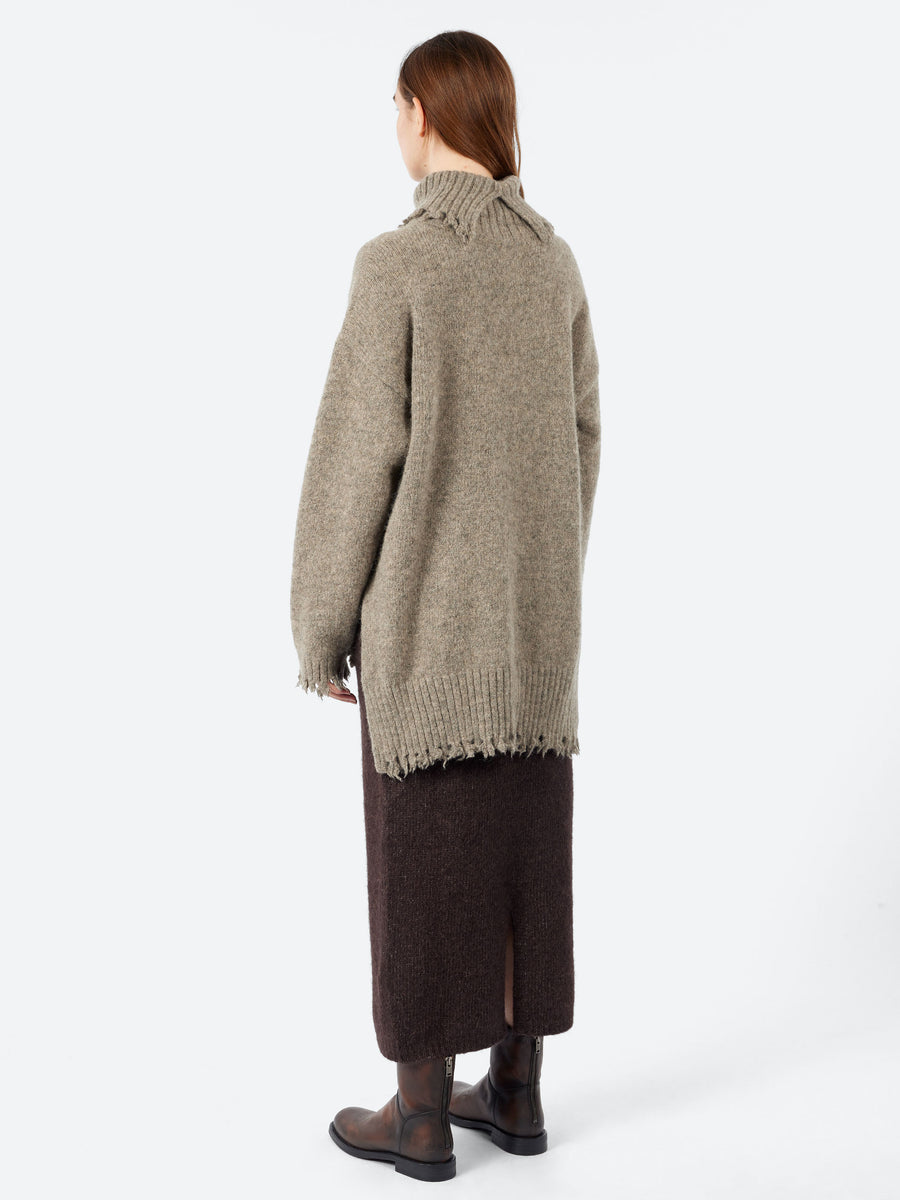 Lauren Manoogian - Fray Turtleneck in Rock – gravitypope