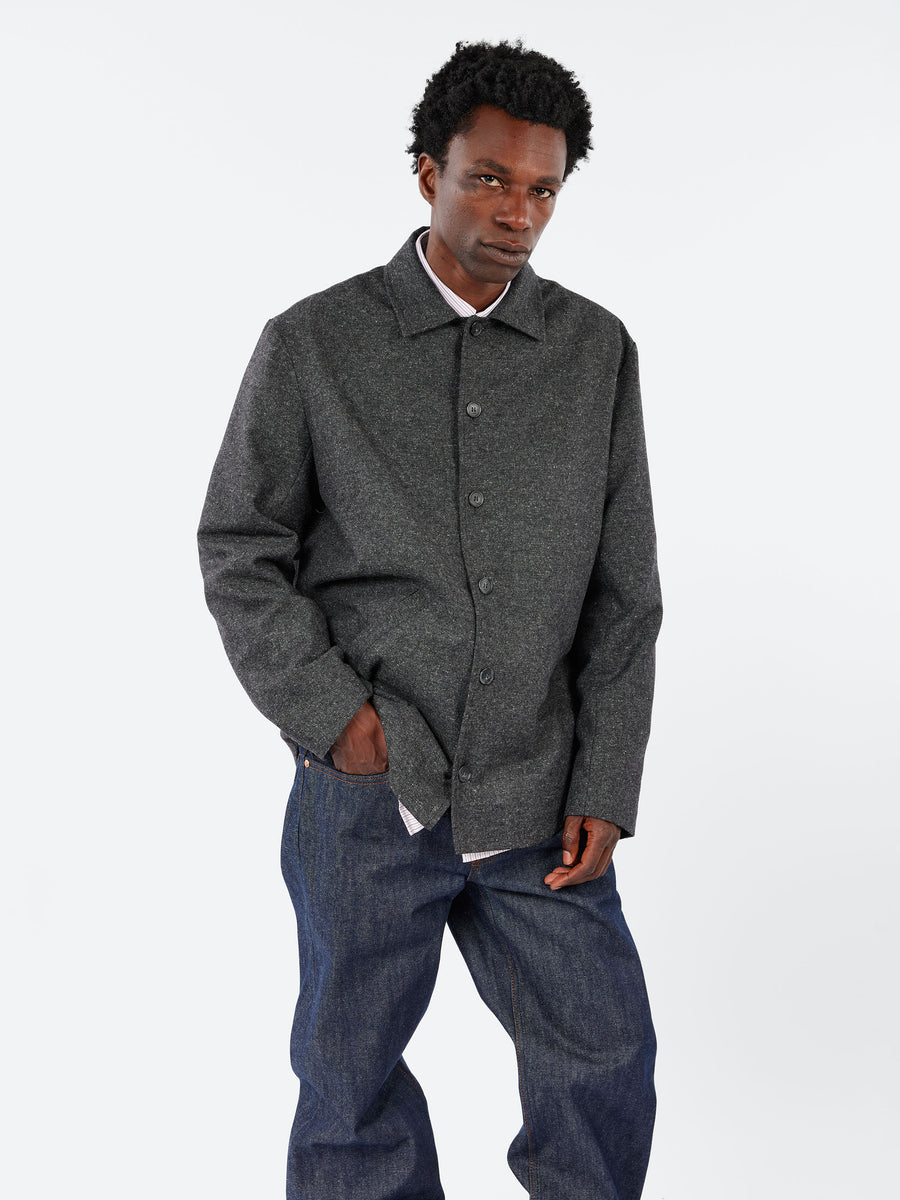 John Jacket in Faux Black – gravitypope