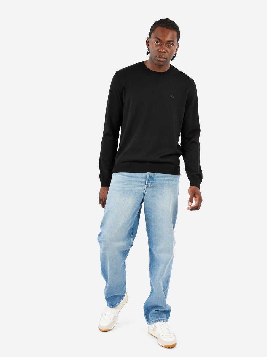 A.P.C. - Matt Logo Sweater in Black – gravitypope