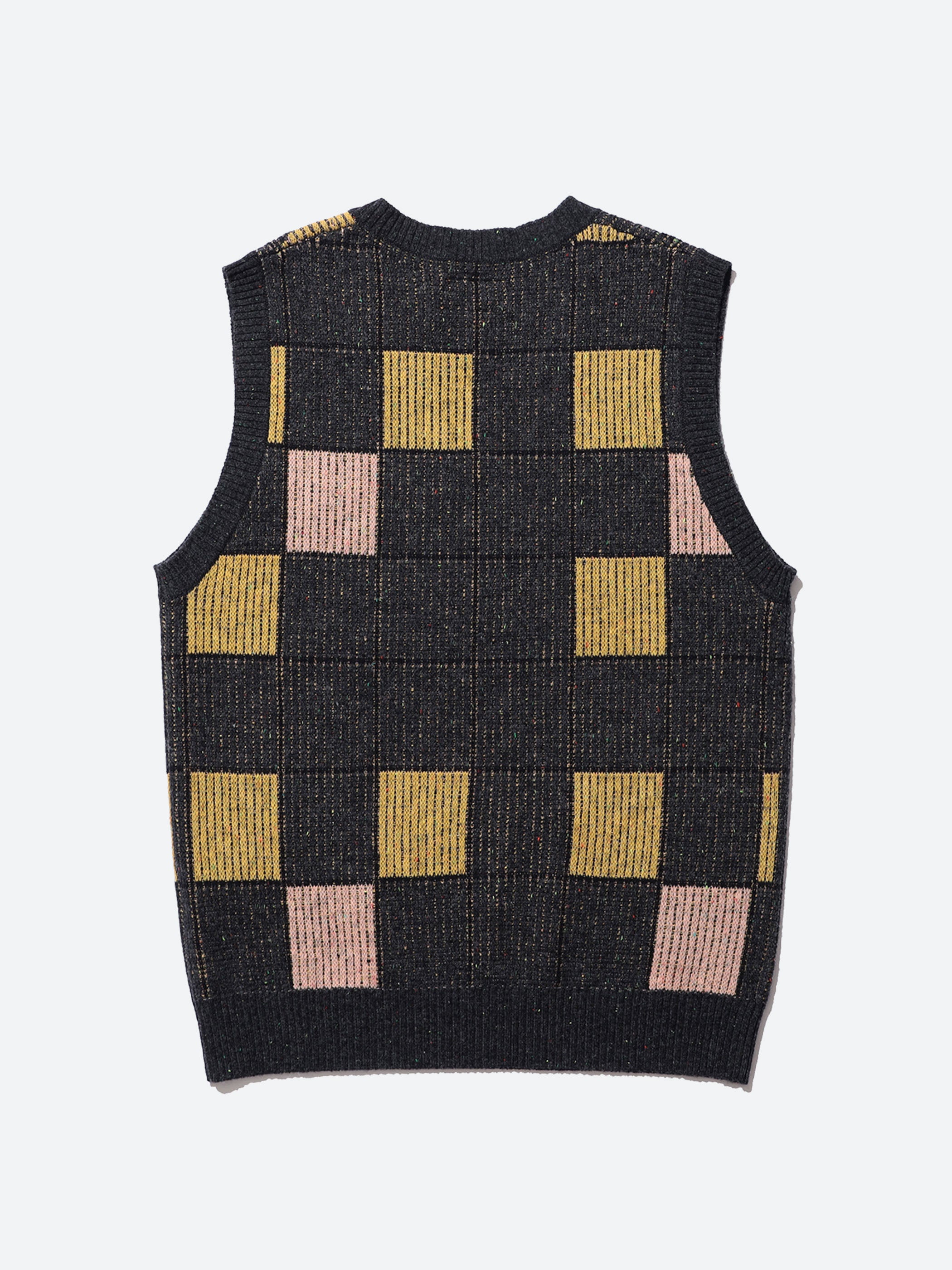 Block Pattern Knit Vest
