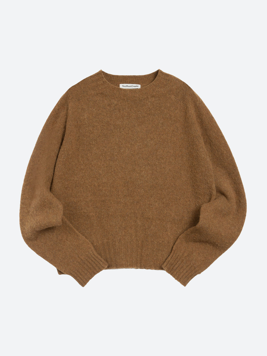 YMC - Jets Crew Knit in Brown – gravitypope