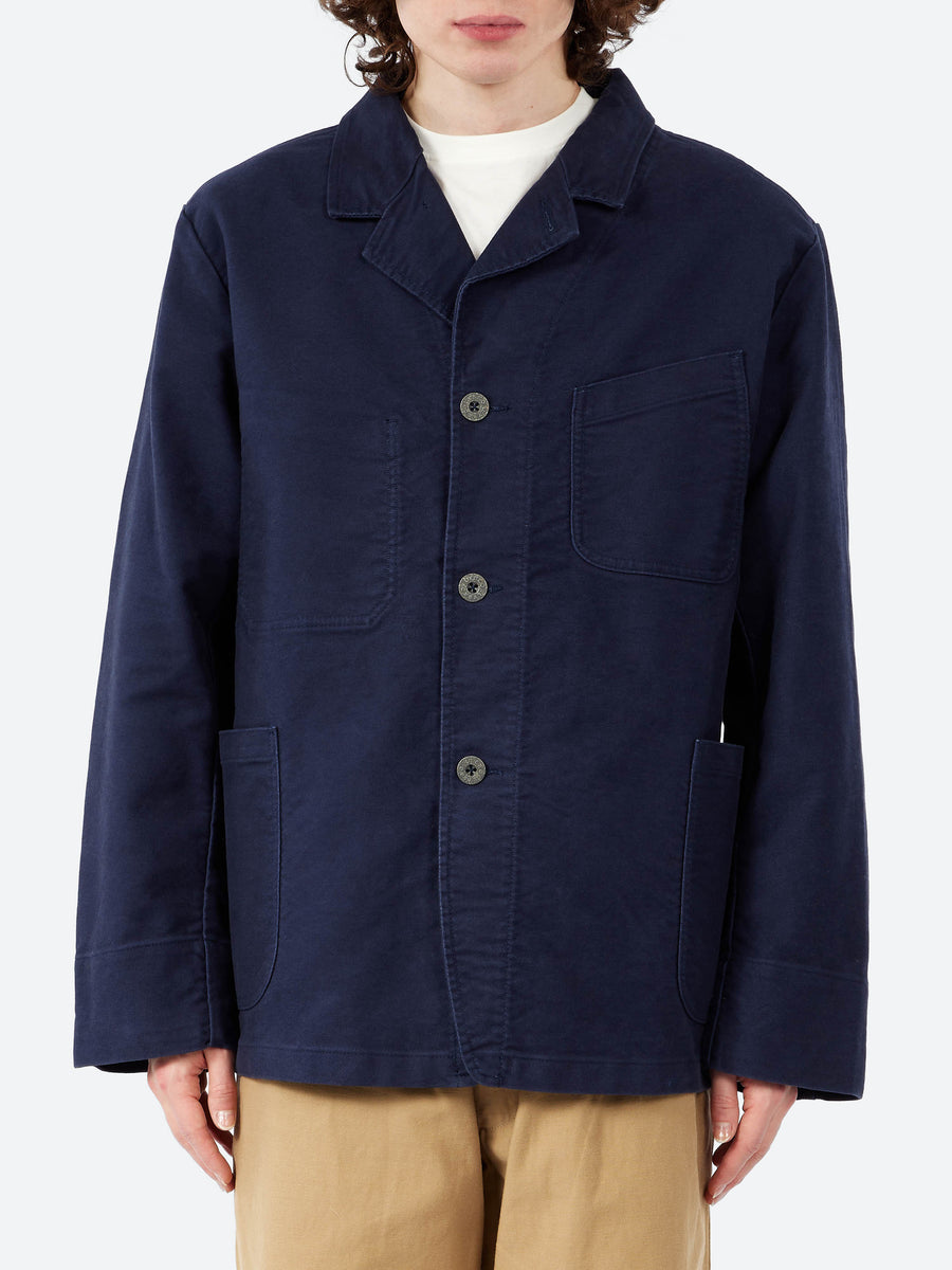 Nigel Cabourn - Lybro Work Suit Jacket in Black Navy – gravitypope